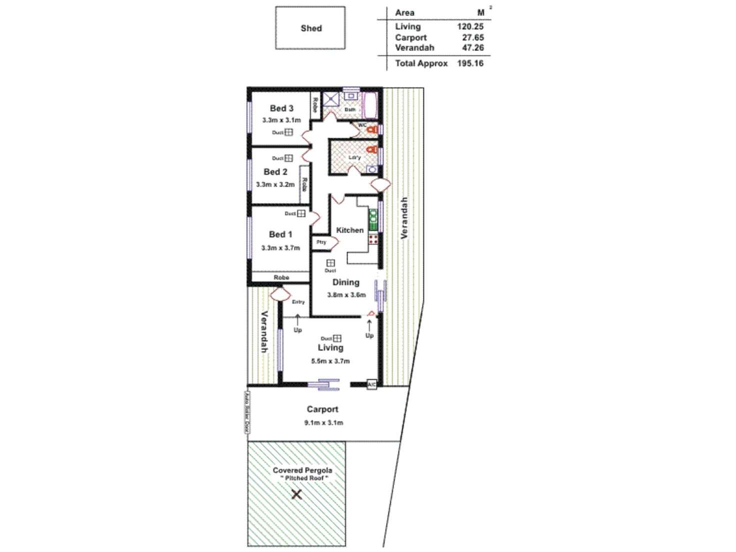 Floorplan of Homely house listing, 52 Flockhart Avenue, Valley View SA 5093