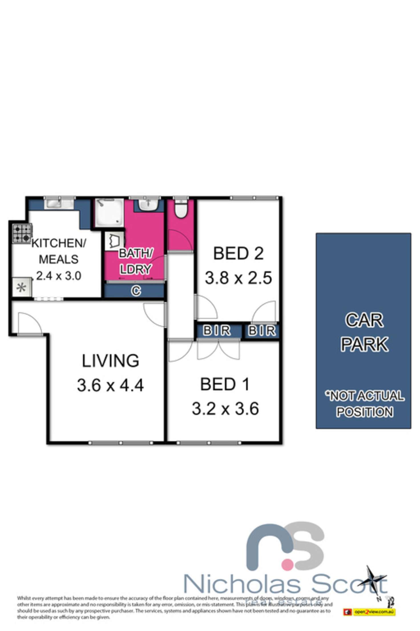 Floorplan of Homely apartment listing, 7/17 Gordon Street, Footscray VIC 3011