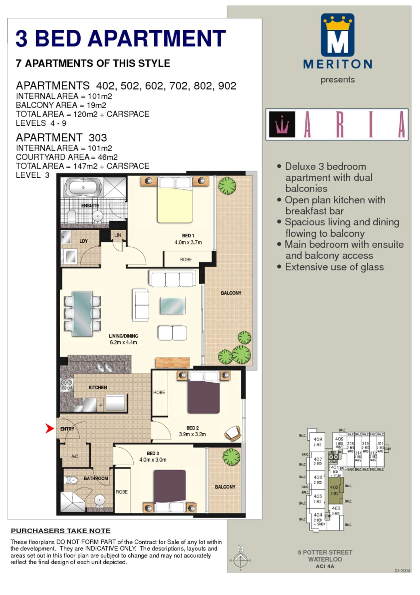 Floorplan of Homely apartment listing, 1007/6 Lachlan Street, Waterloo NSW 2017