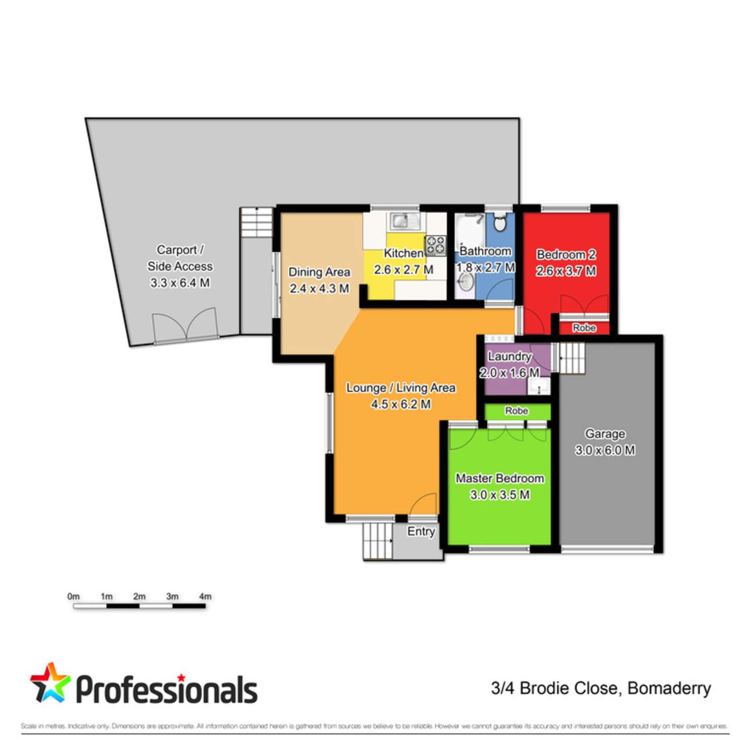 Floorplan of Homely villa listing, 3/4 Brodie Close, Bomaderry NSW 2541