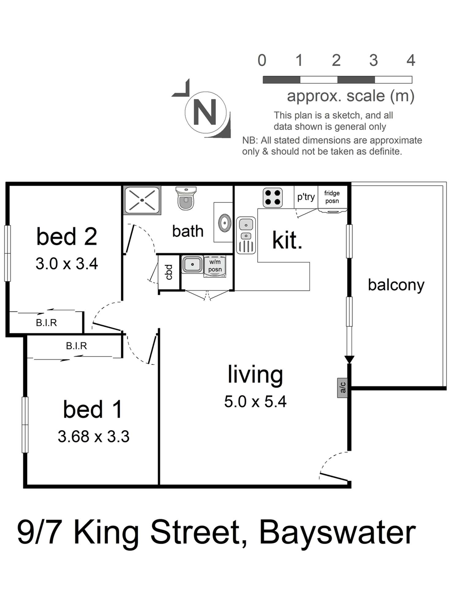 Floorplan of Homely unit listing, 9/7 King Street, Bayswater VIC 3153
