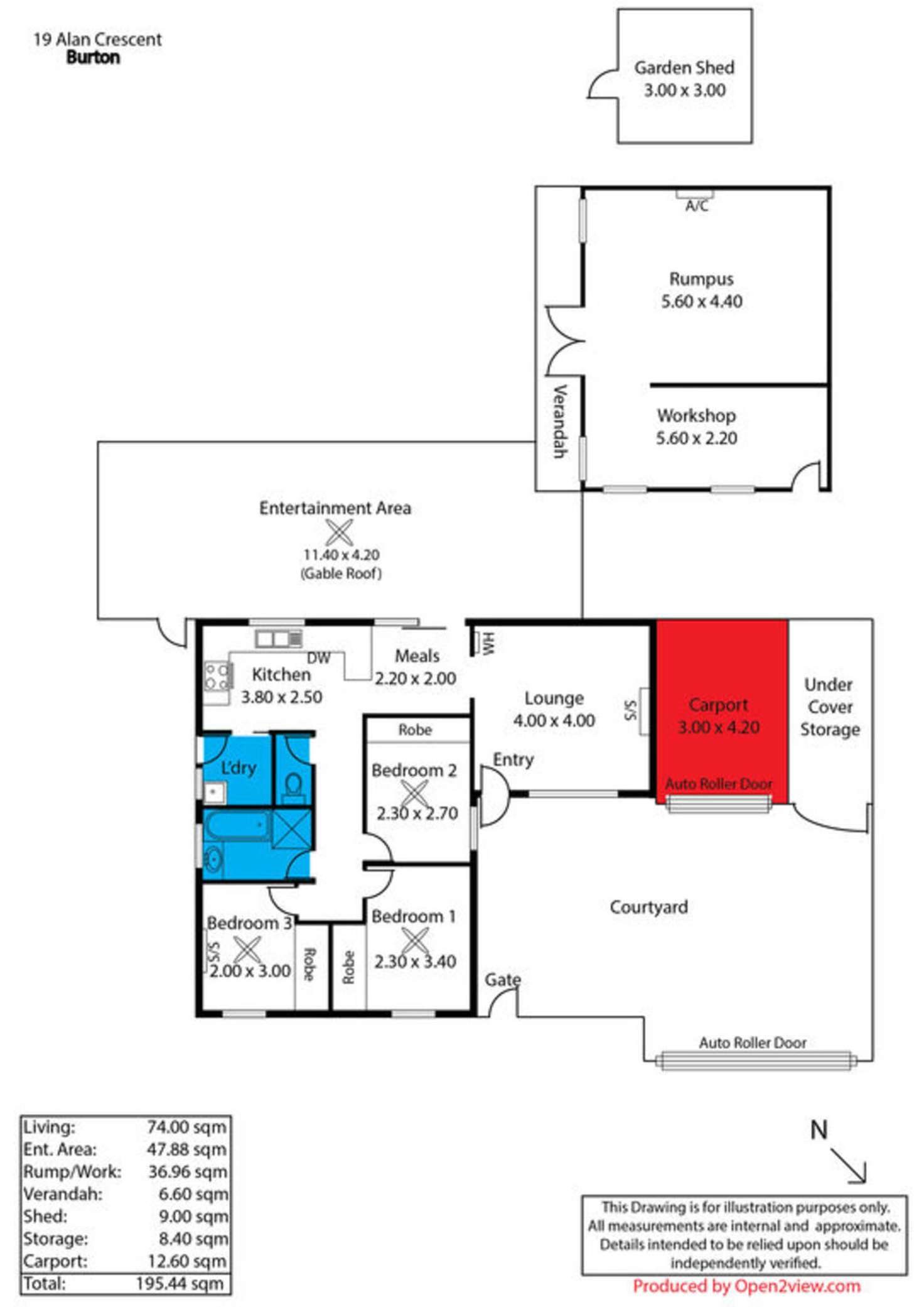 Floorplan of Homely house listing, 19 Alan Crescent, Burton SA 5110