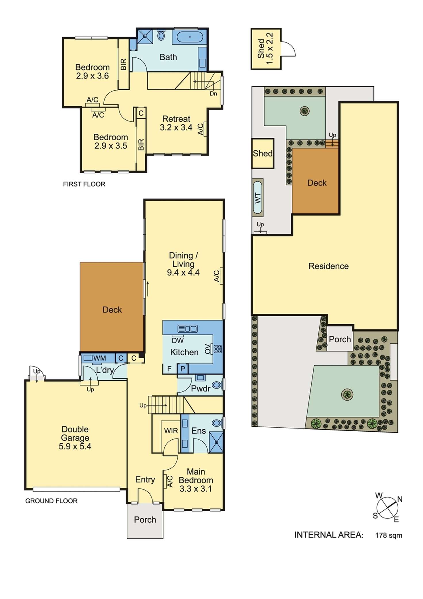 Floorplan of Homely townhouse listing, 1-7/36-38 Cavendish Avenue, Wantirna VIC 3152
