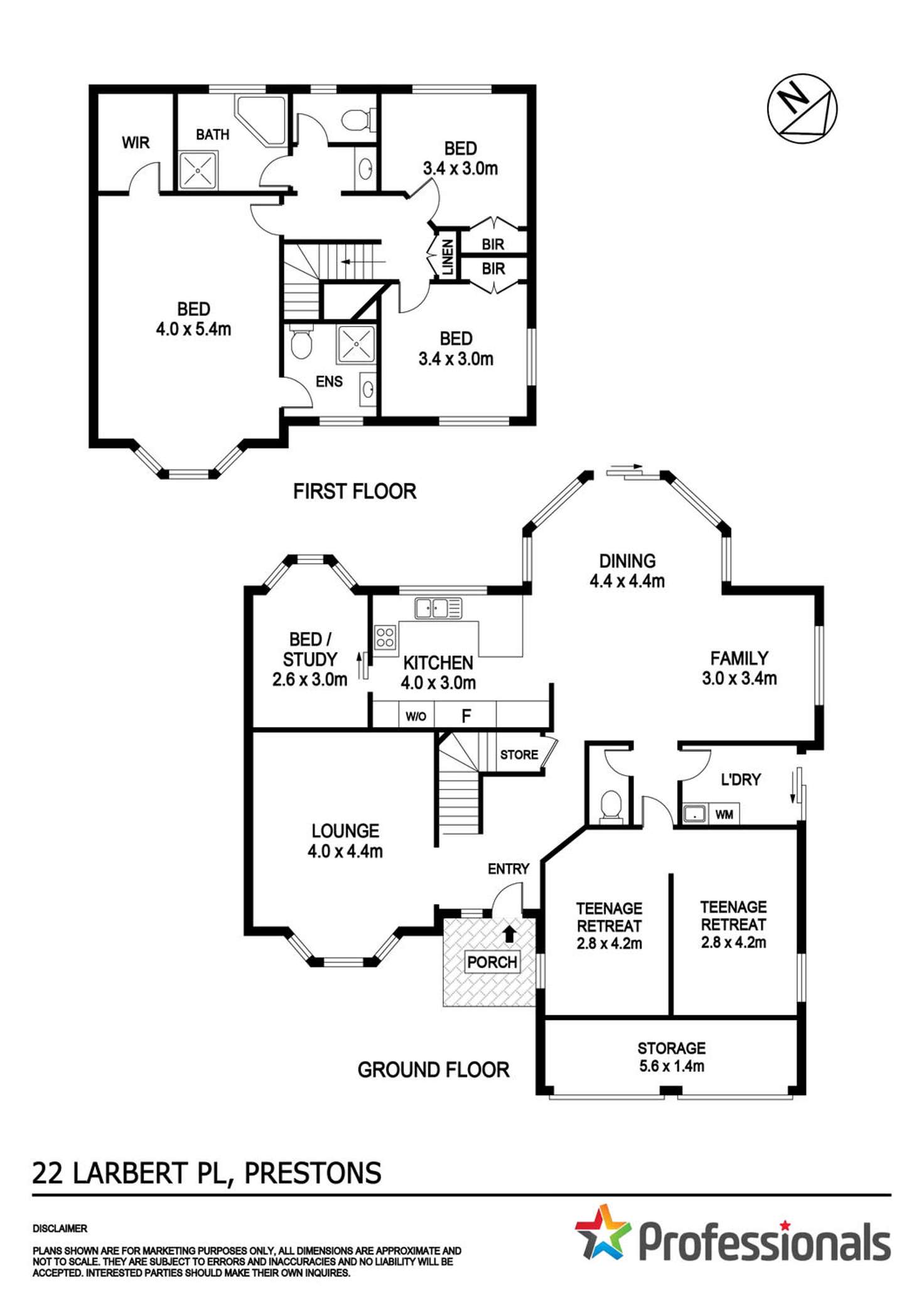 Floorplan of Homely house listing, 22 Larbert Place, Prestons NSW 2170