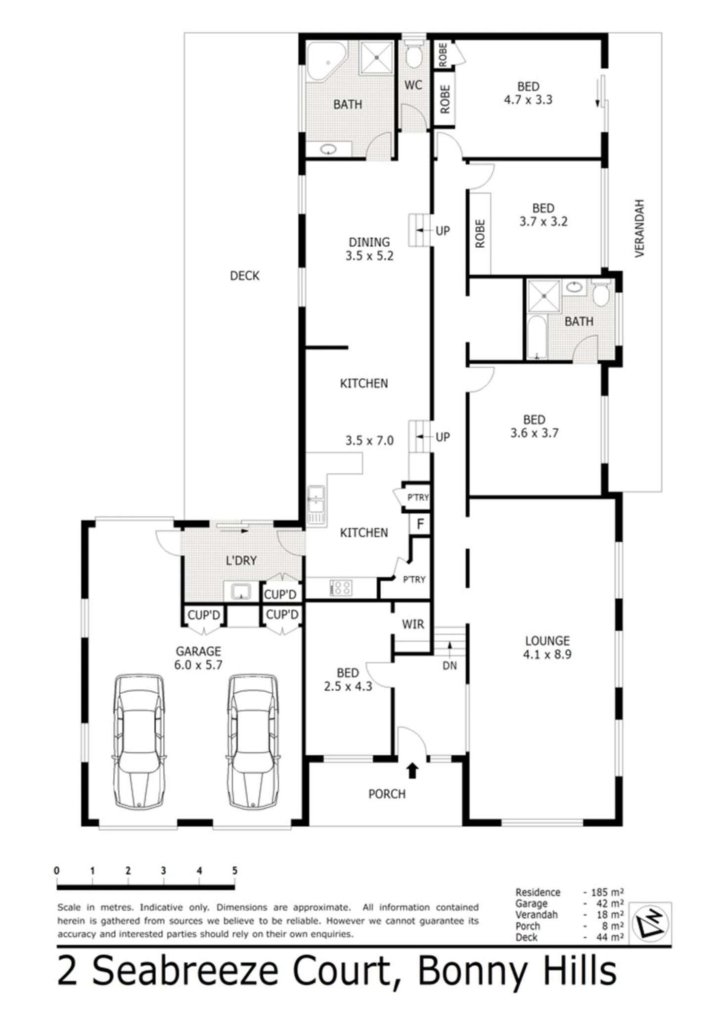 Floorplan of Homely house listing, 2 Seabreeze Court, Bonny Hills NSW 2445