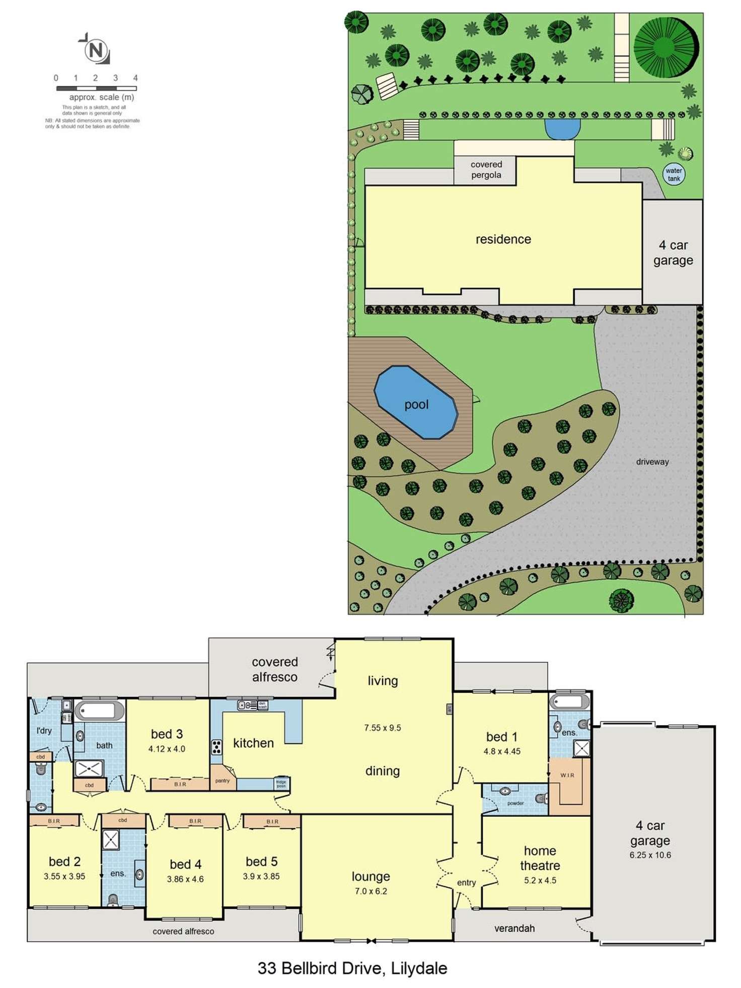 Floorplan of Homely house listing, 33 Bellbird Drive, Lilydale VIC 3140
