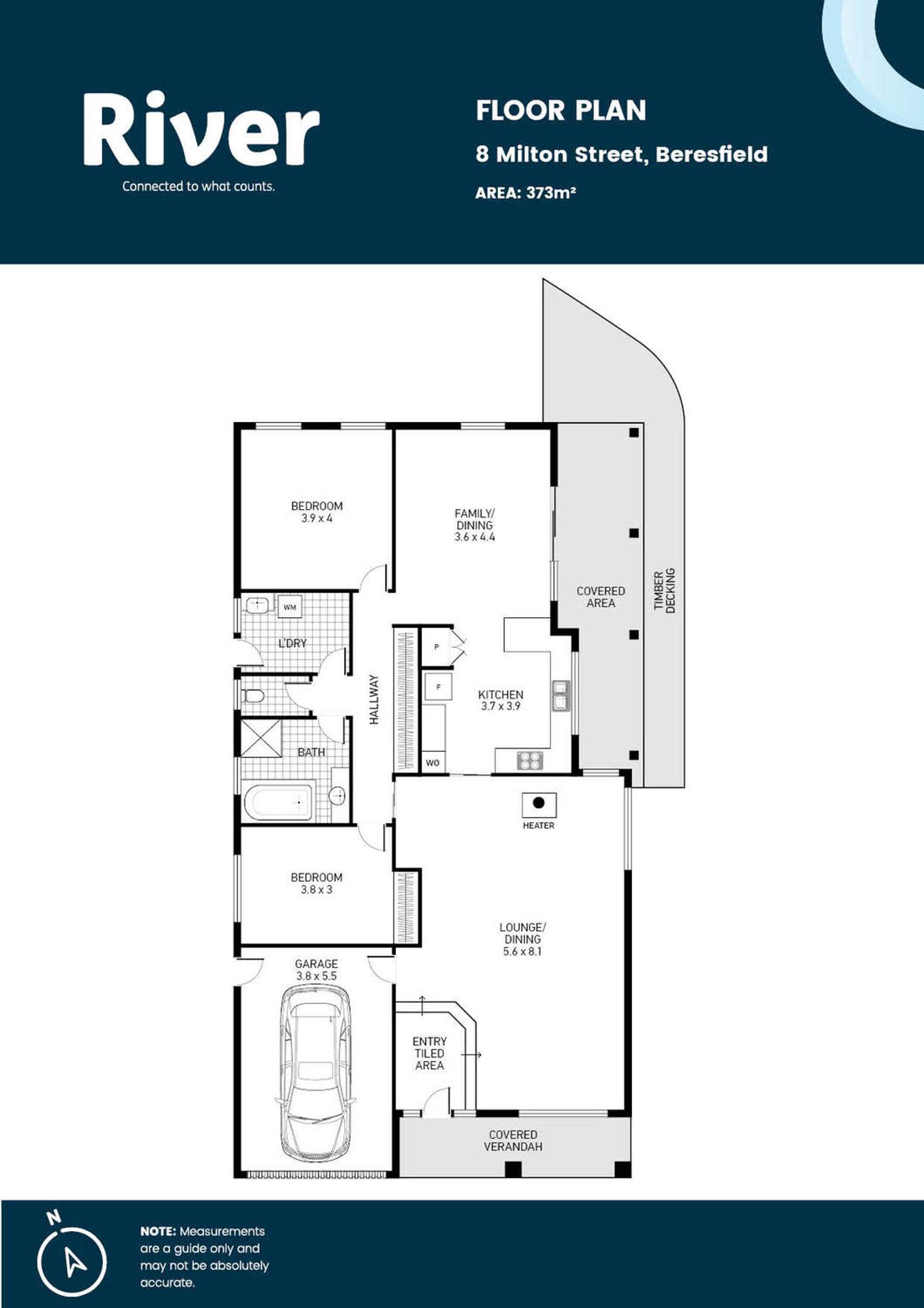Floorplan of Homely house listing, 8 Milton Street, Beresfield NSW 2322