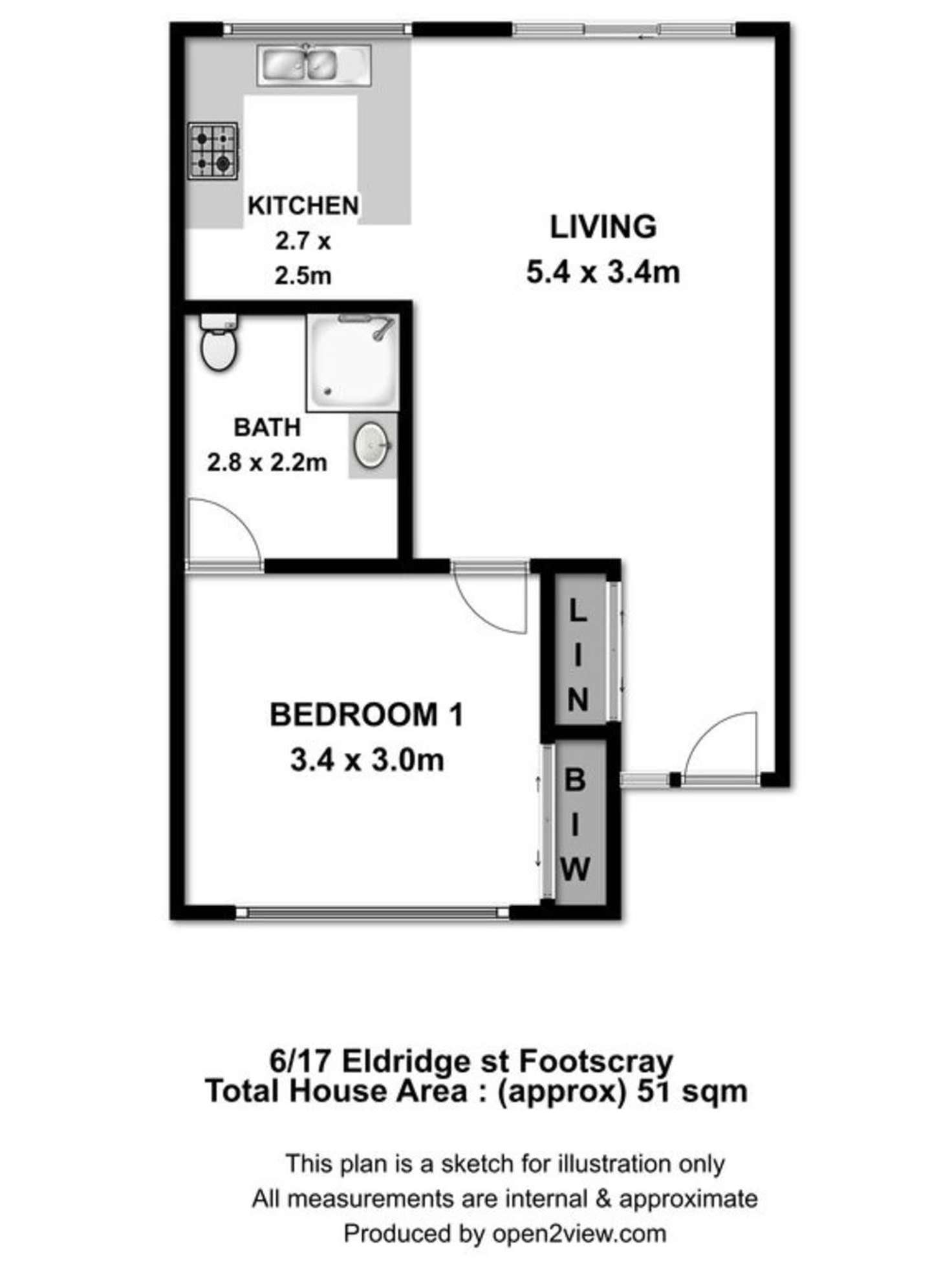 Floorplan of Homely blockOfUnits listing, 1-6/17 Eldridge Street, Footscray VIC 3011