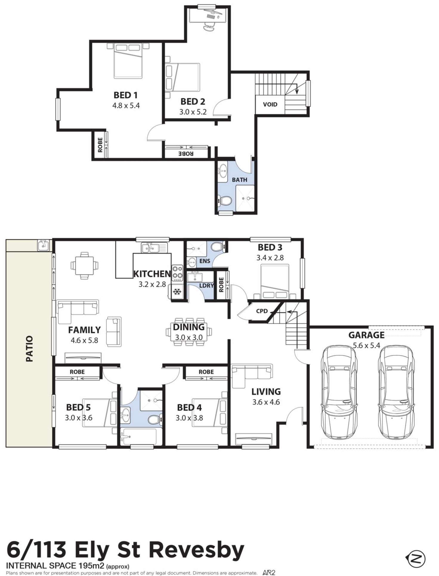 Floorplan of Homely villa listing, 6/113-117 Ely Street, Revesby NSW 2212