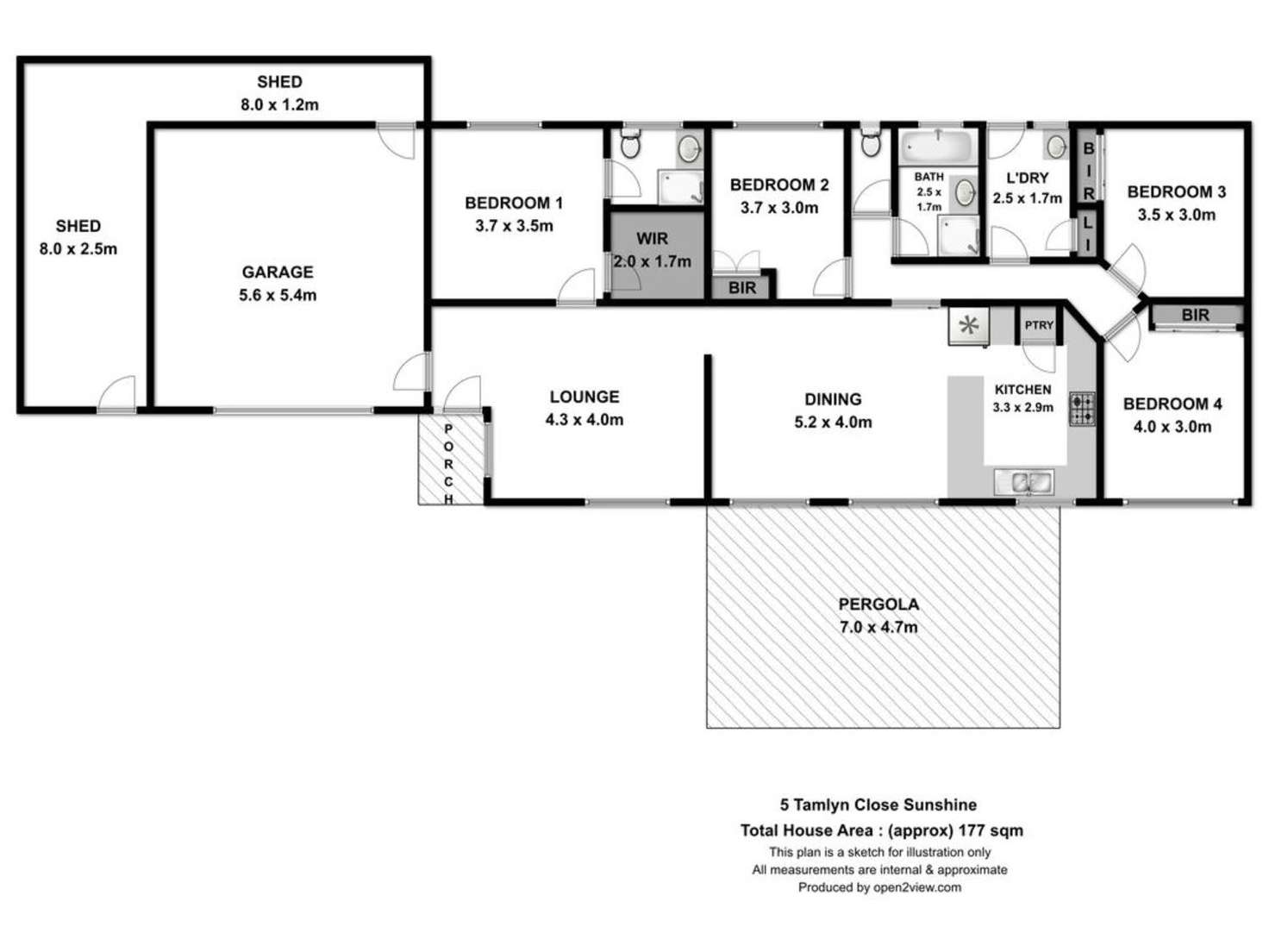 Floorplan of Homely house listing, 5 Tamlyn Close, Sunshine West VIC 3020