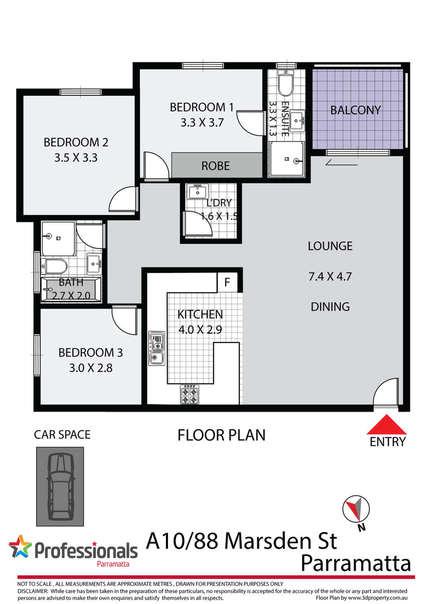 Floorplan of Homely unit listing, A10/88-98 Marsden Street, Parramatta NSW 2150