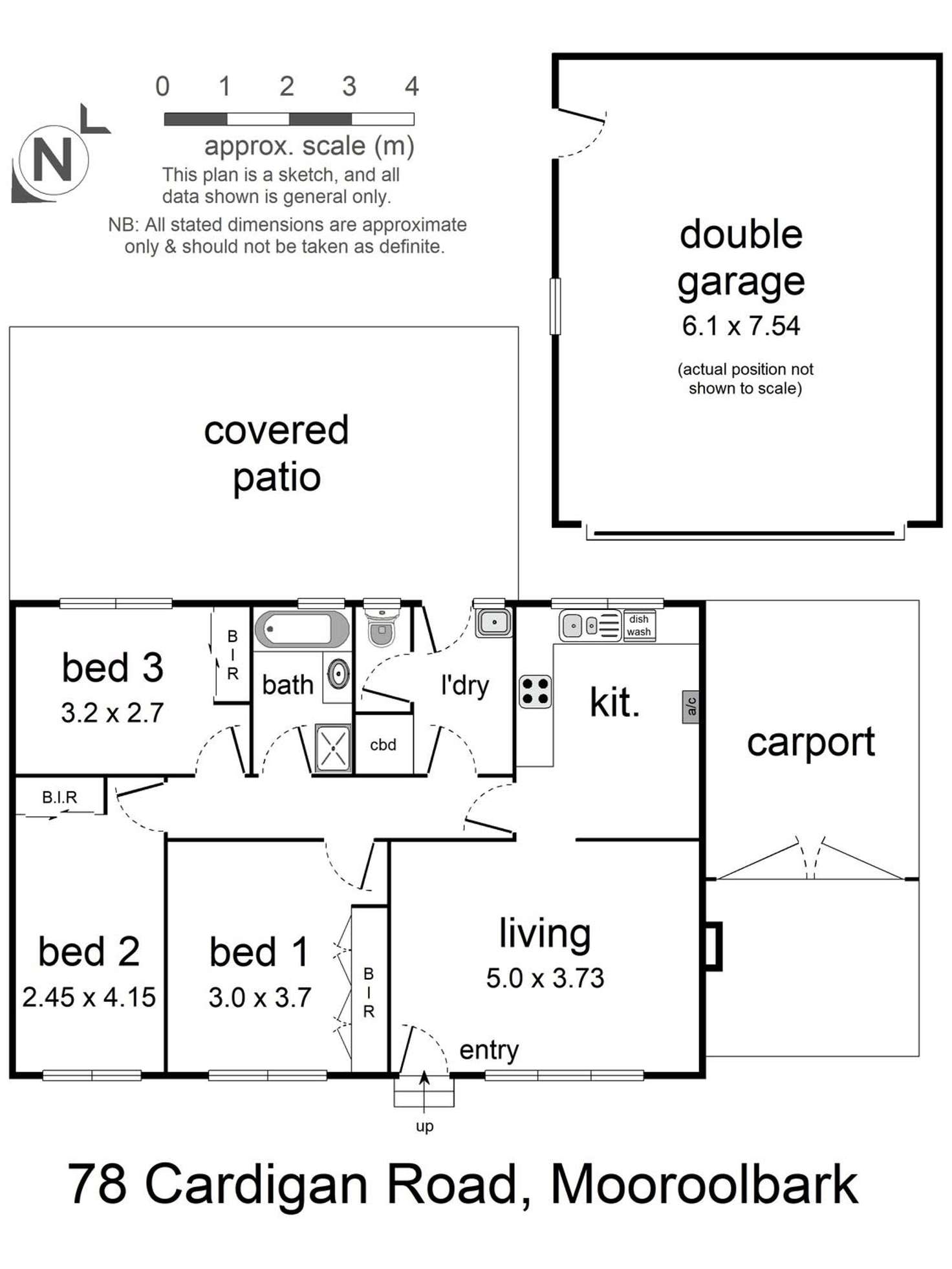 Floorplan of Homely house listing, 78 Cardigan Road, Mooroolbark VIC 3138
