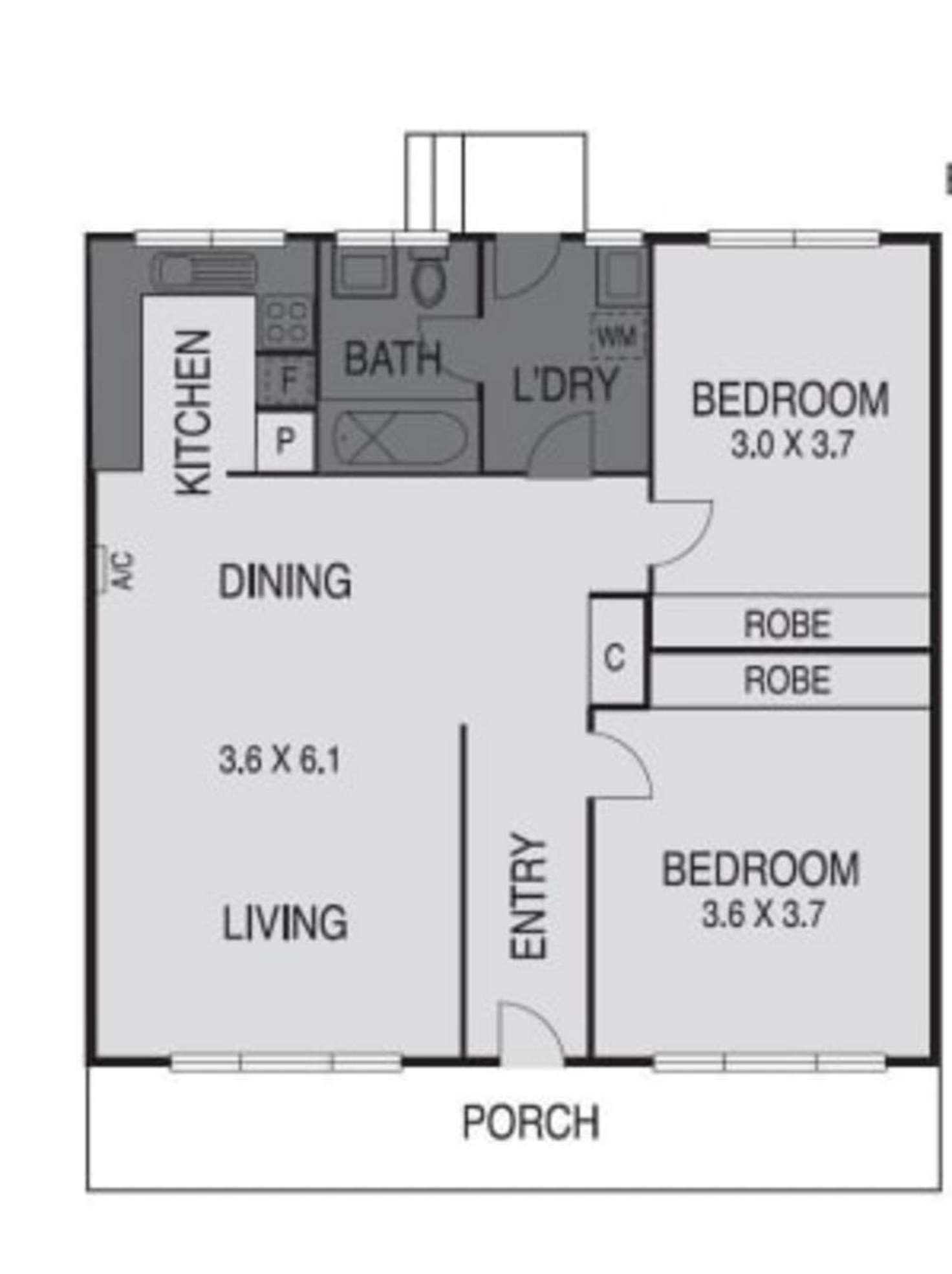 Floorplan of Homely apartment listing, 2/3 Estella Street, Glen Iris VIC 3146