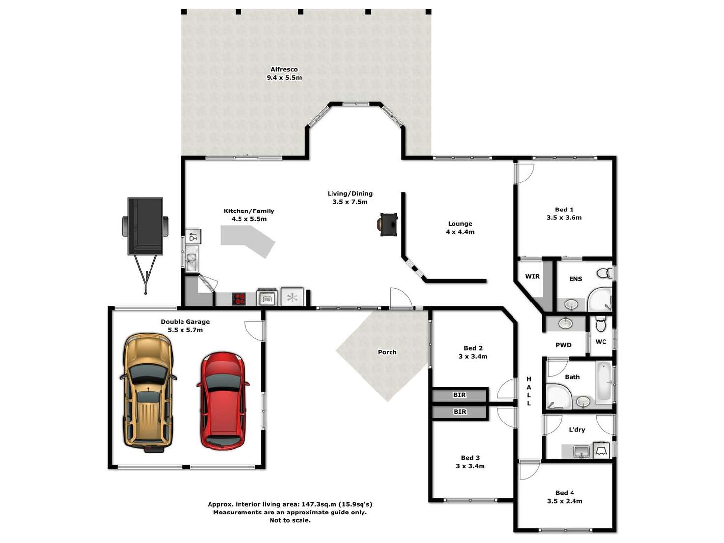 Floorplan of Homely house listing, 7 Elizabeth Crescent, Bellbridge VIC 3691