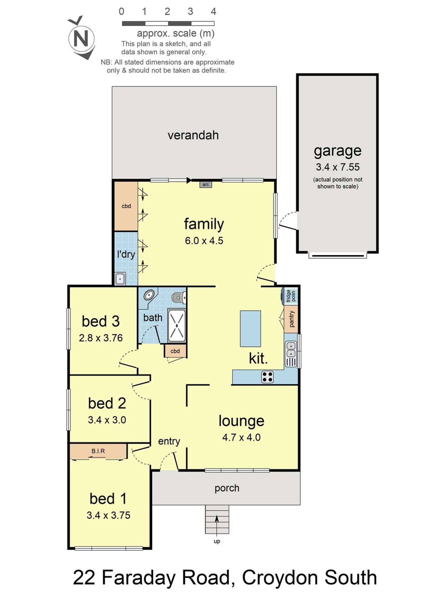 Floorplan of Homely house listing, 22 Faraday Road, Croydon South VIC 3136