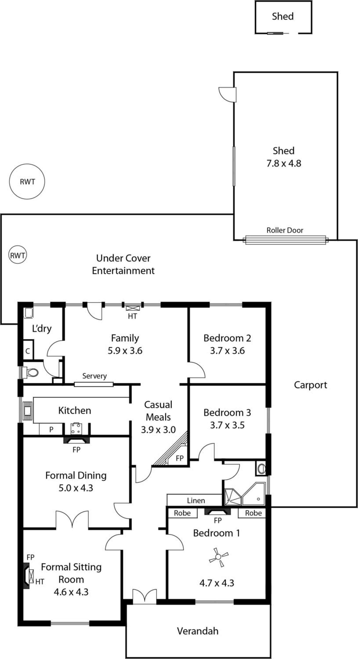 Floorplan of Homely house listing, 123 Fifth Avenue, Royston Park SA 5070