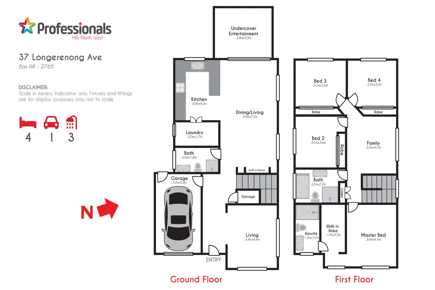 Floorplan of Homely house listing, 37 Longerenong Avenue, Box Hill NSW 2765