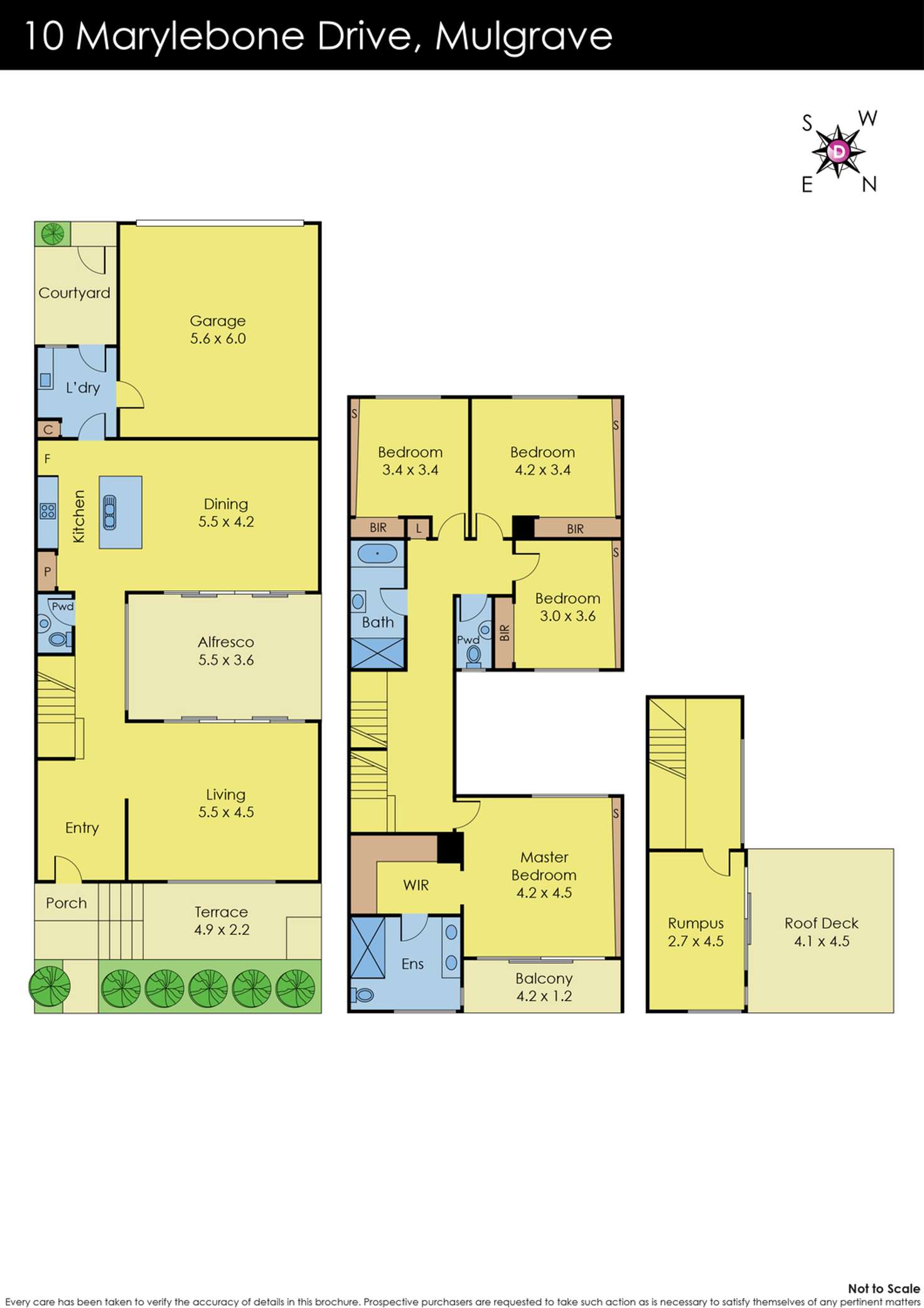 Floorplan of Homely house listing, 10 Marylebone Drive, Mulgrave VIC 3170