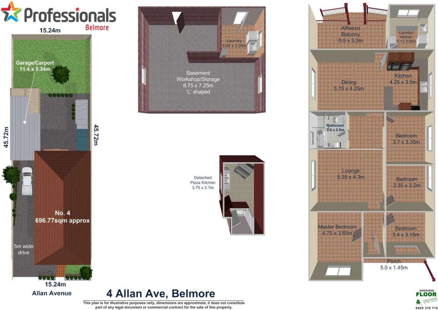 Floorplan of Homely house listing, 4 Allan Avenue, Belmore NSW 2192