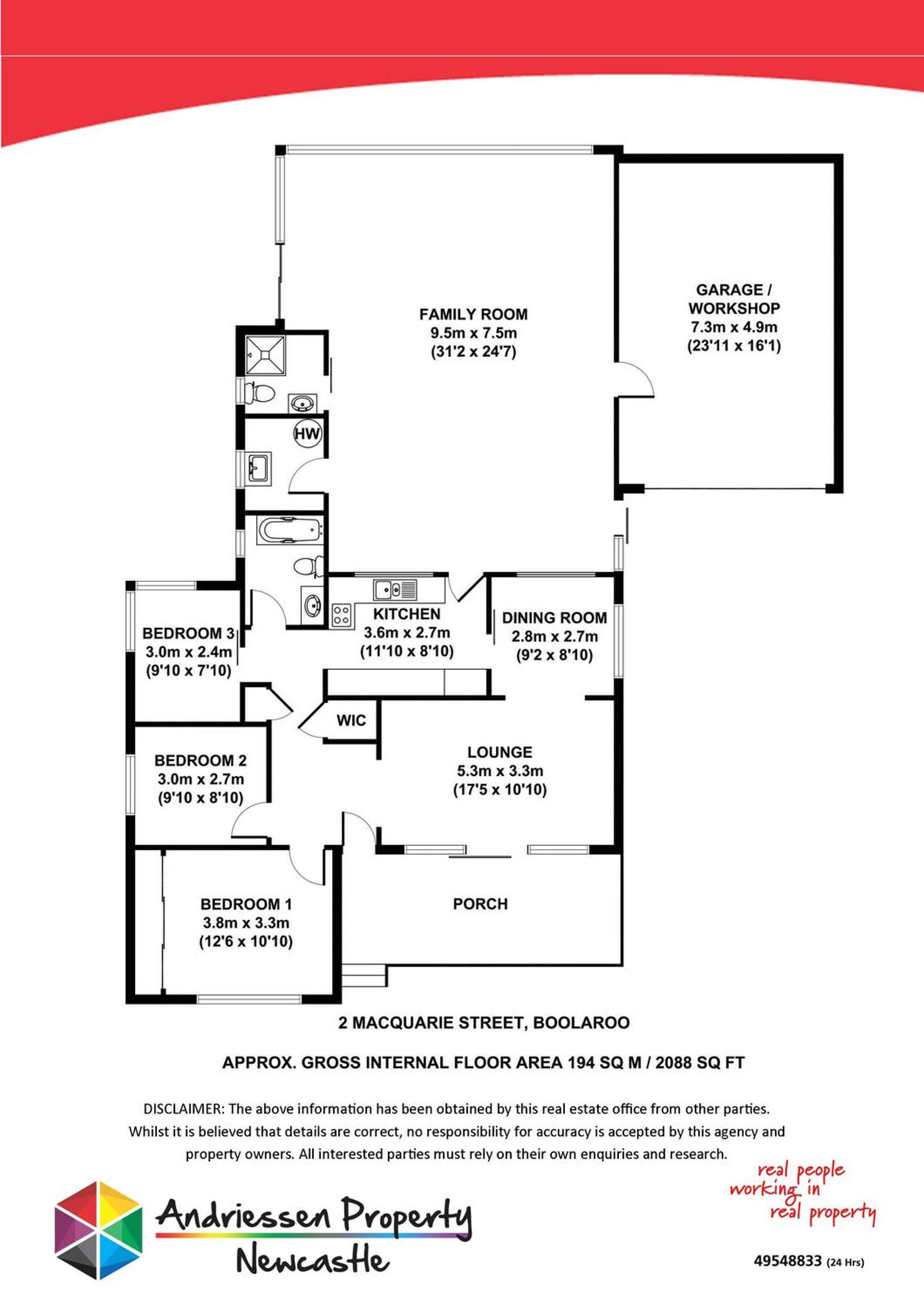 Floorplan of Homely house listing, 2 Macquarie Street, Boolaroo NSW 2284