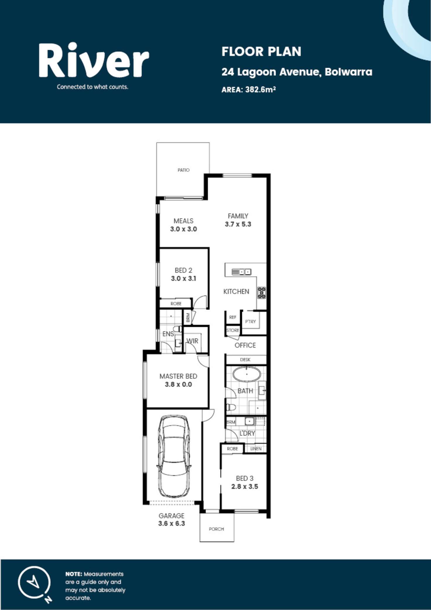 Floorplan of Homely semiDetached listing, 24 Lagoon Avenue, Bolwarra NSW 2320