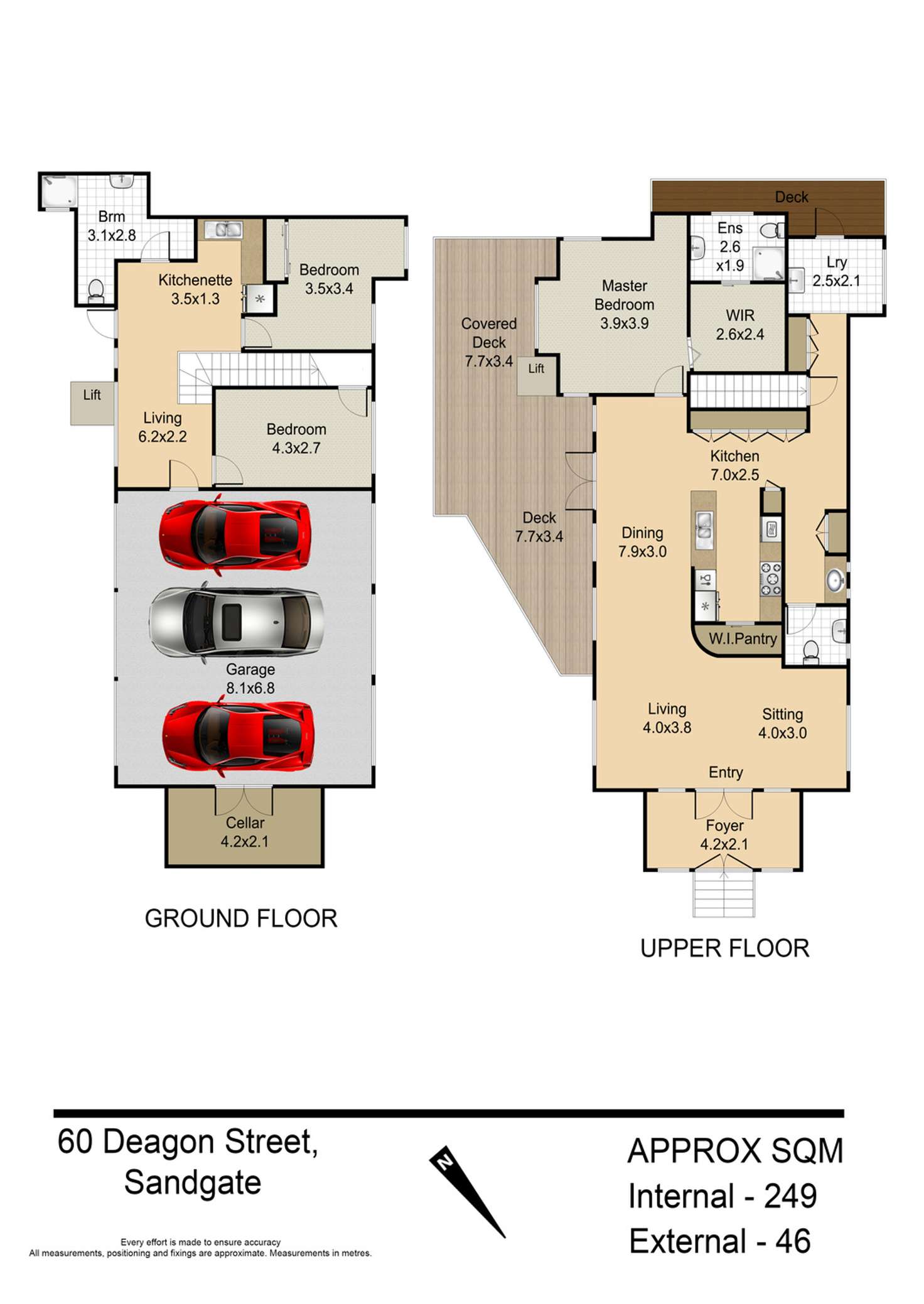 Floorplan of Homely house listing, 60 Deagon Street, Sandgate QLD 4017