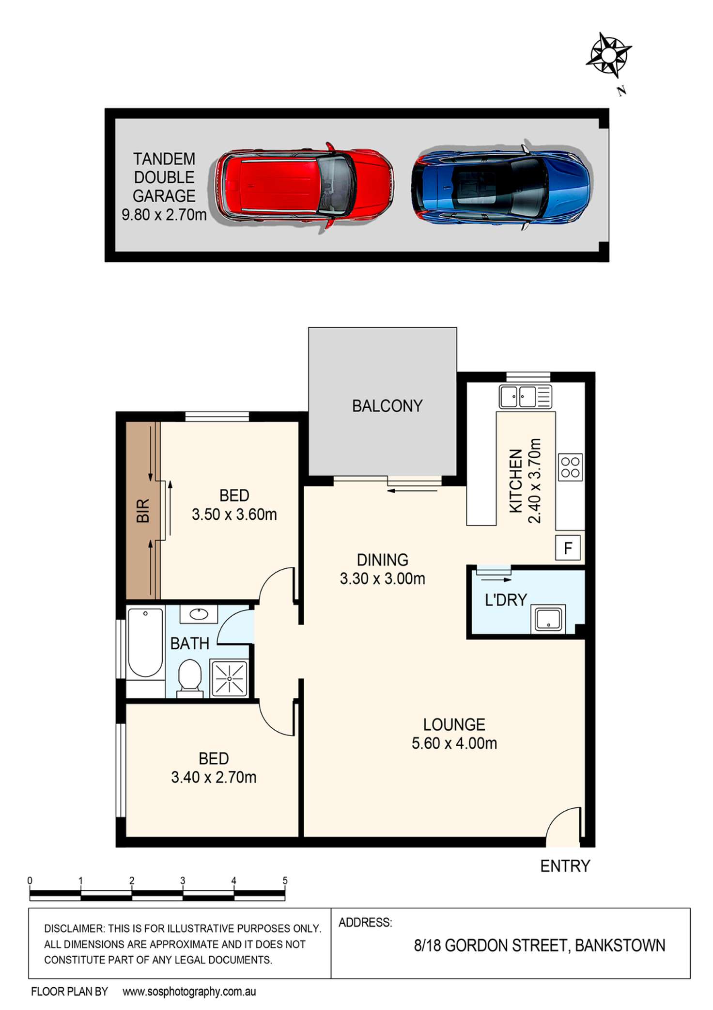 Floorplan of Homely unit listing, 8/18-20 Gordon Street, Bankstown NSW 2200