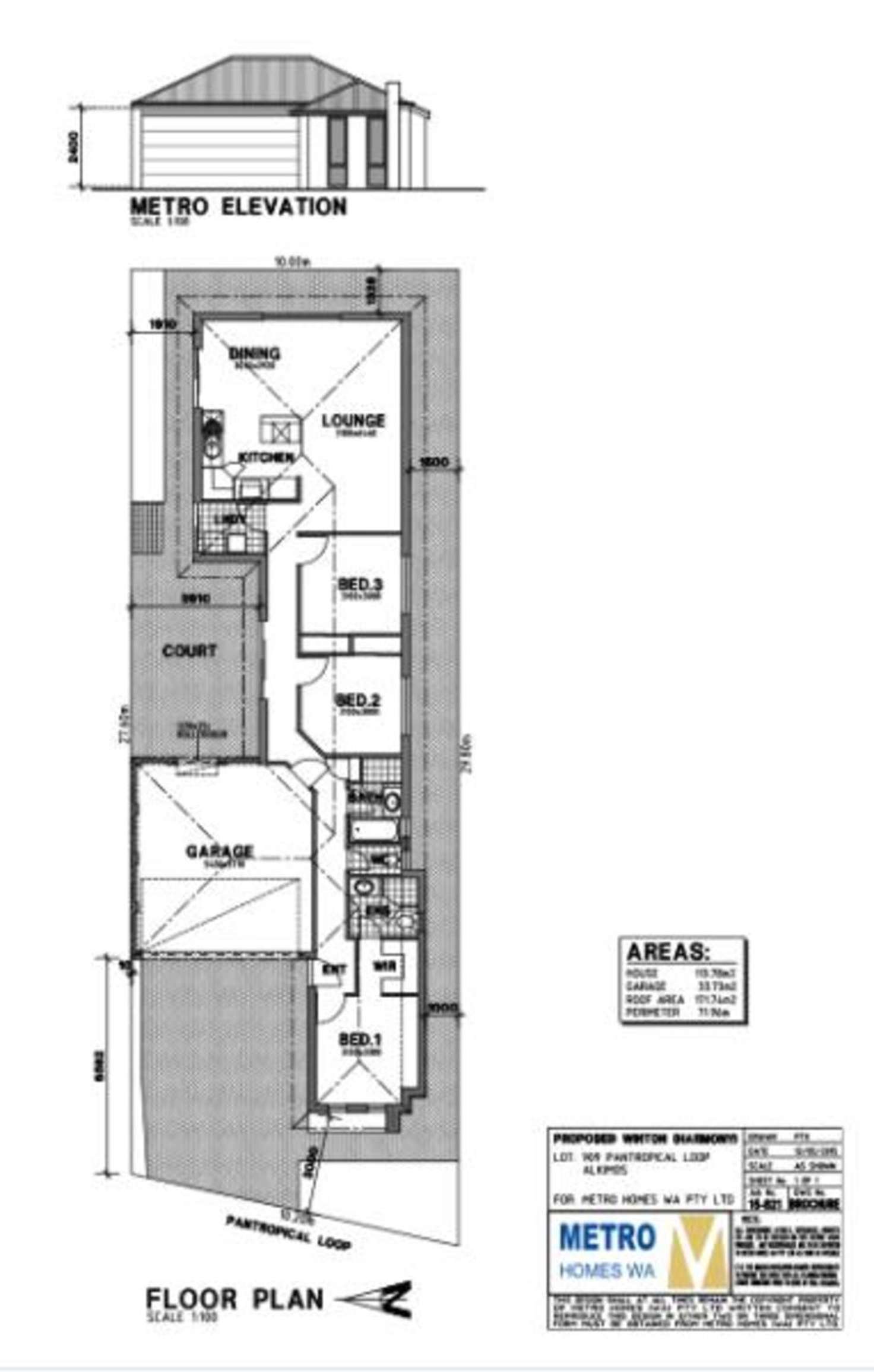 Floorplan of Homely house listing, 6 Pantropical Loop, Alkimos WA 6038