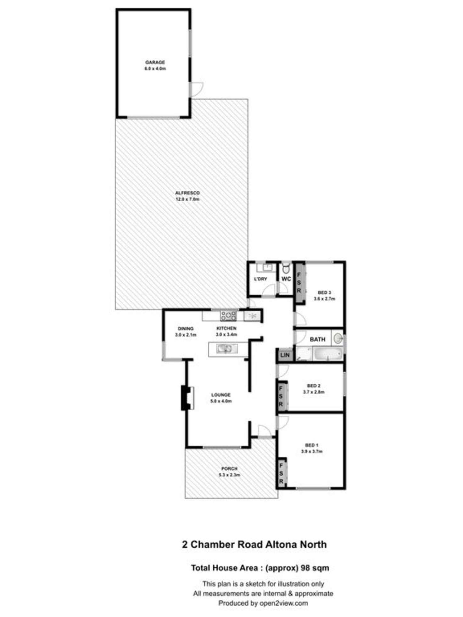 Floorplan of Homely house listing, 2 Chambers Road, Altona North VIC 3025