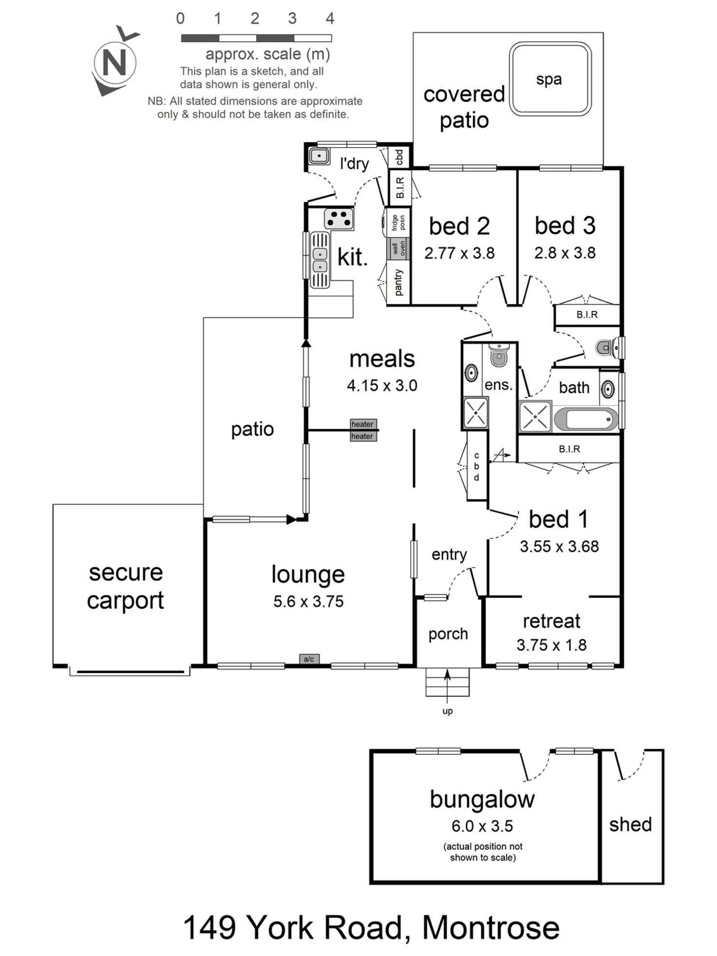 Floorplan of Homely house listing, 149 York Road, Montrose VIC 3765