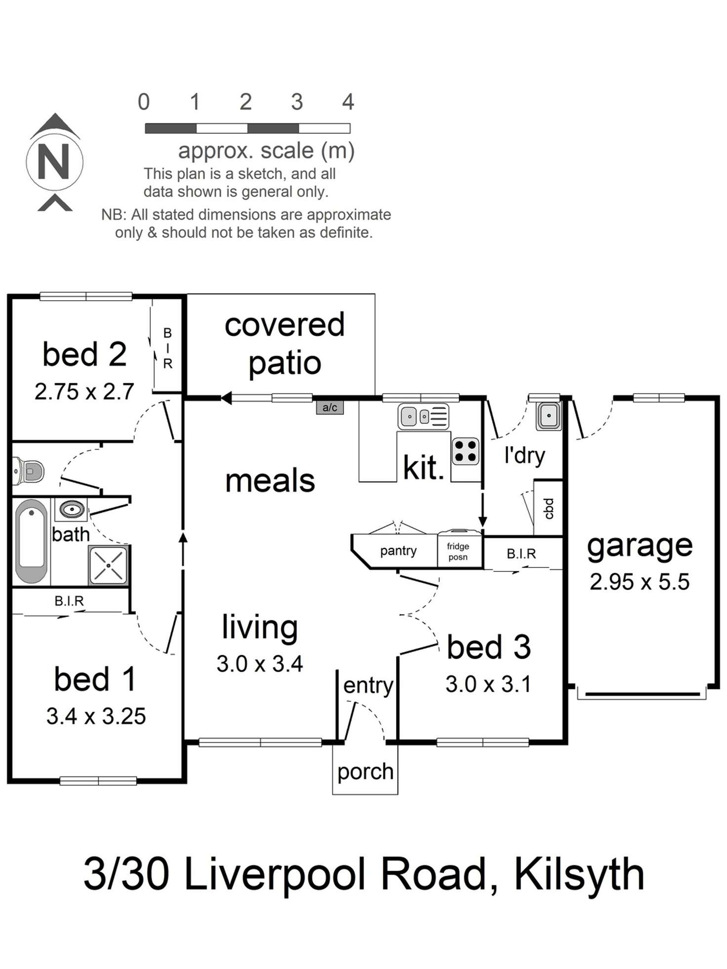 Floorplan of Homely unit listing, 3/30 Liverpool Road, Kilsyth VIC 3137