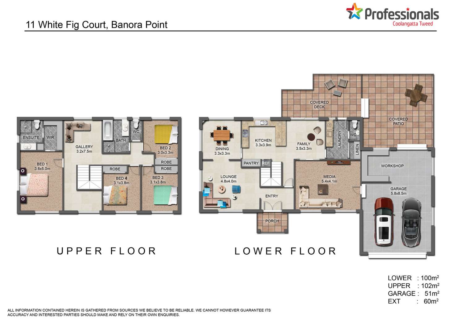 Floorplan of Homely house listing, 11 White Fig Court, Banora Point NSW 2486