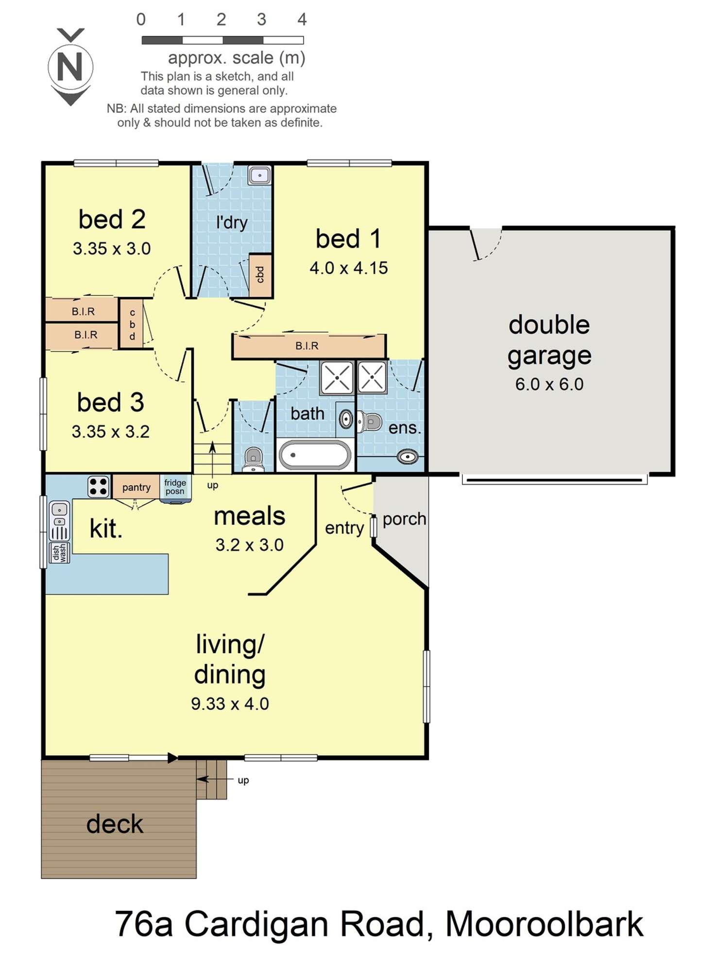 Floorplan of Homely house listing, 76A Cardigan Road, Mooroolbark VIC 3138