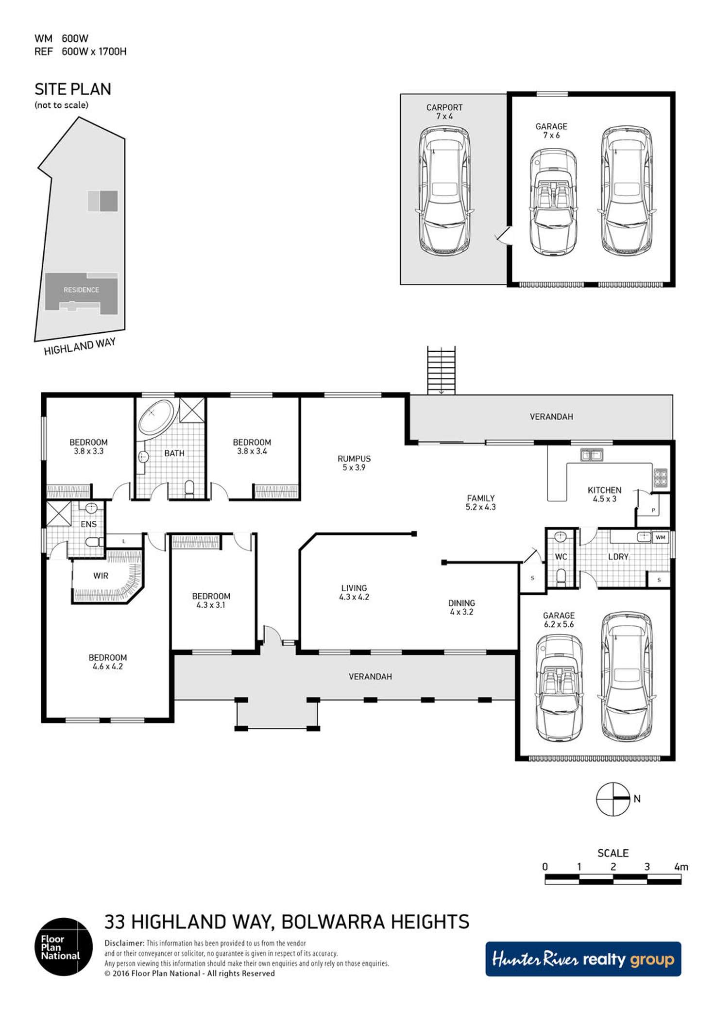 Floorplan of Homely house listing, 33 Highland Way, Bolwarra Heights NSW 2320