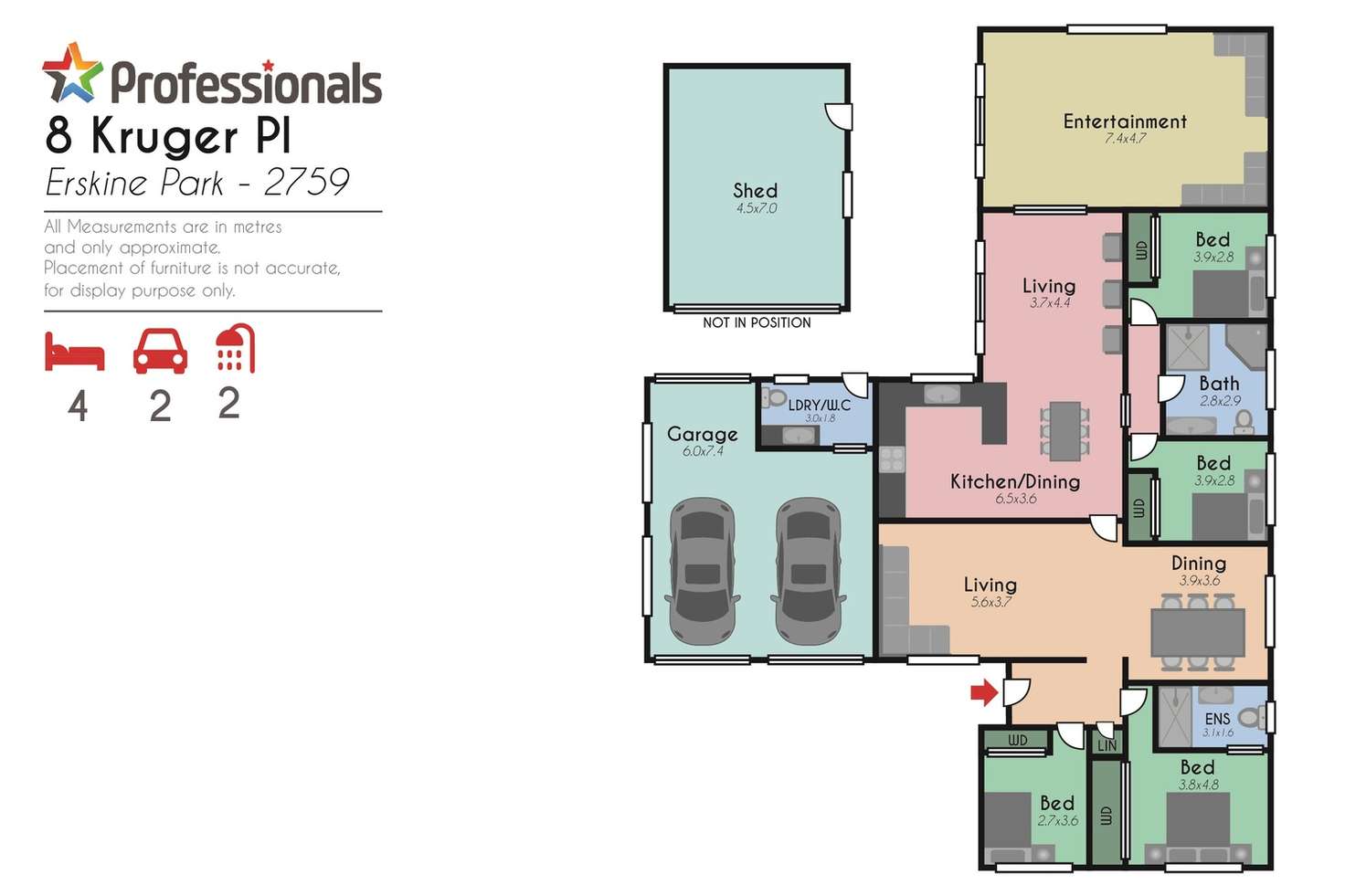 Floorplan of Homely house listing, 8 Kruger Place, Erskine Park NSW 2759