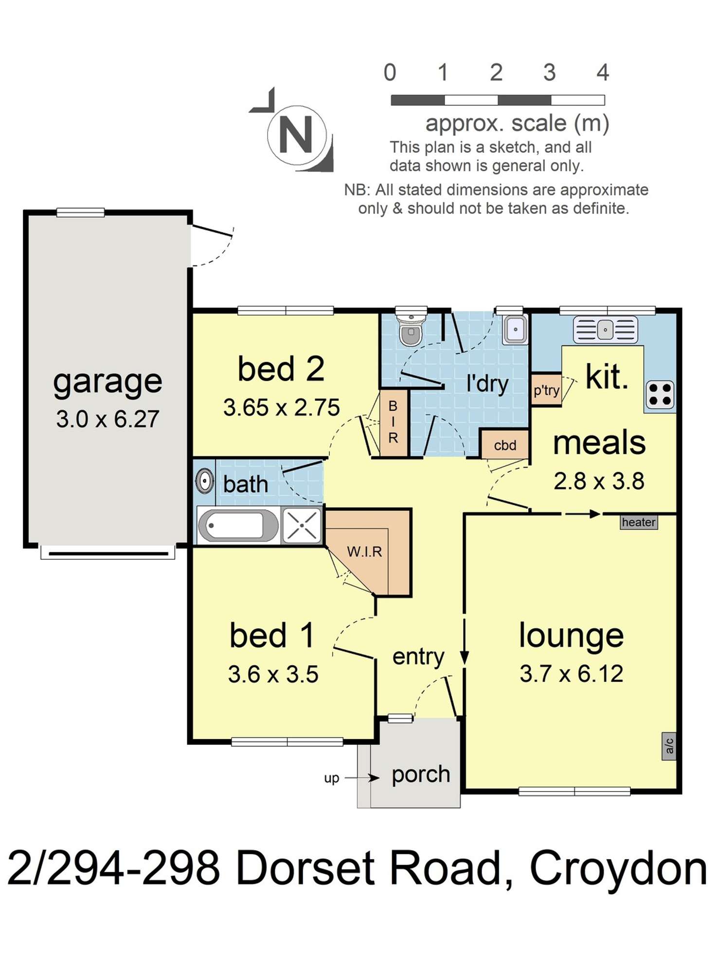Floorplan of Homely unit listing, 2/294-298 Dorset Road, Croydon VIC 3136