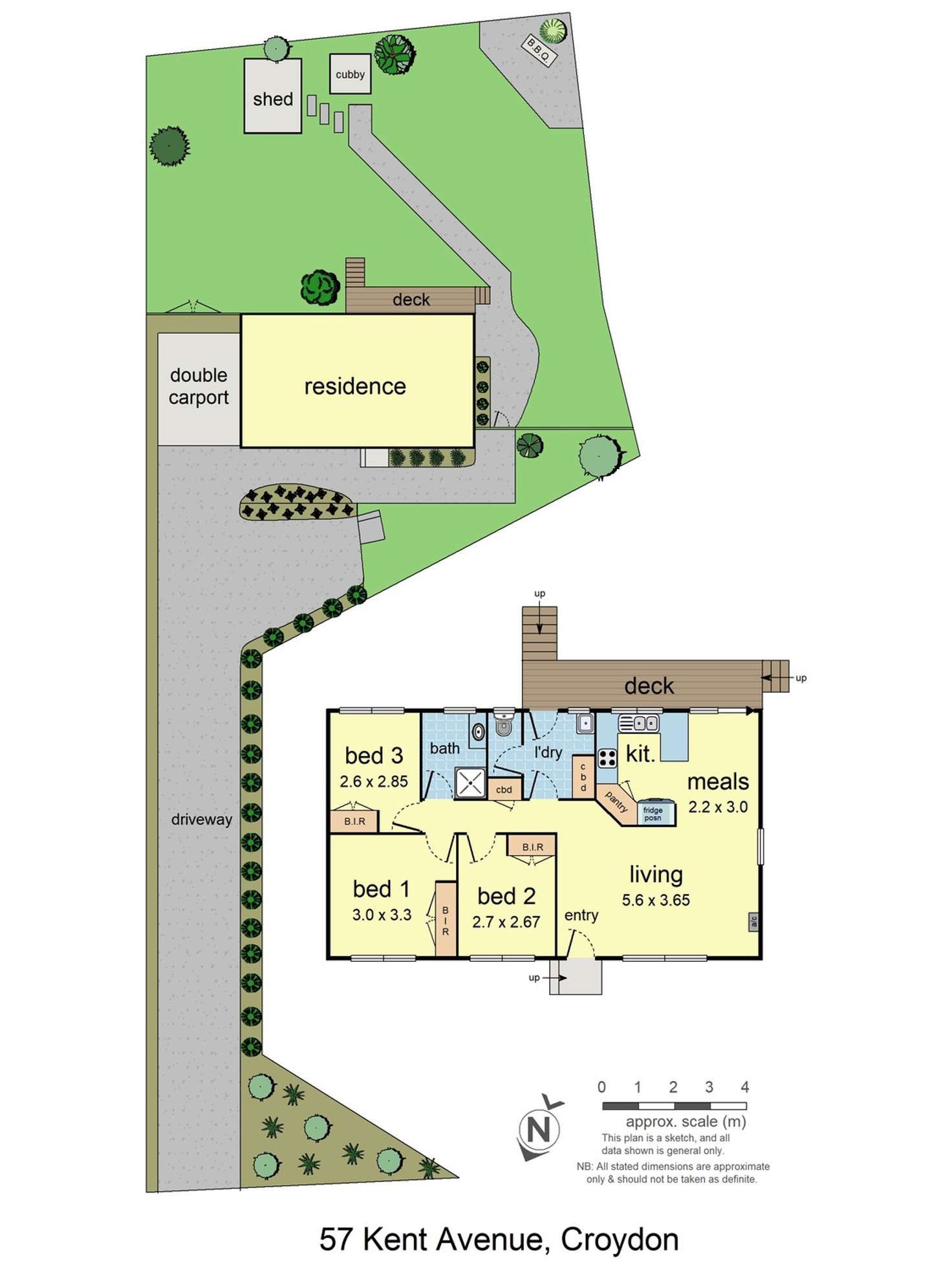 Floorplan of Homely house listing, 57 Kent Avenue, Croydon VIC 3136