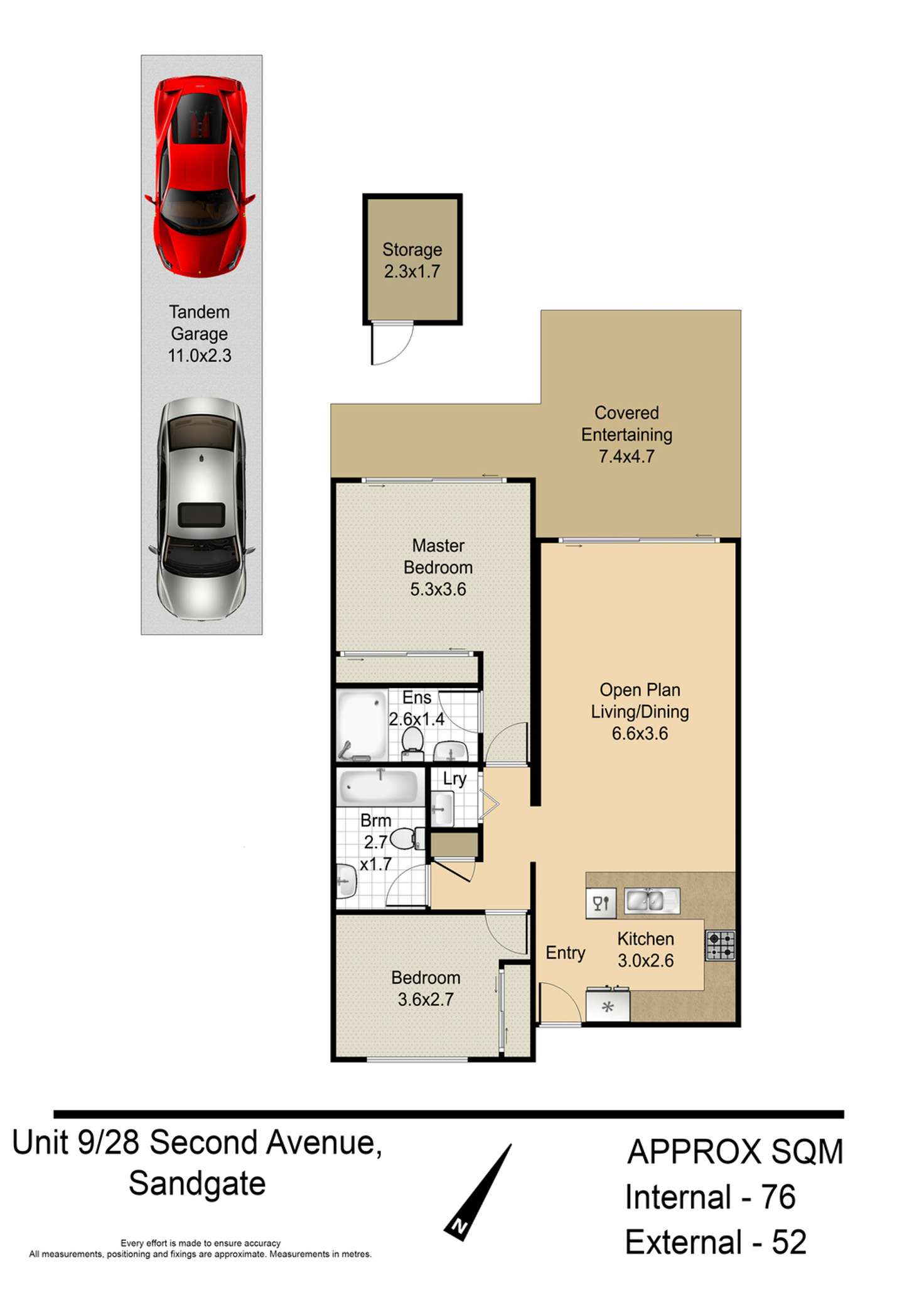 Floorplan of Homely apartment listing, 9/28 Second Avenue, Sandgate QLD 4017