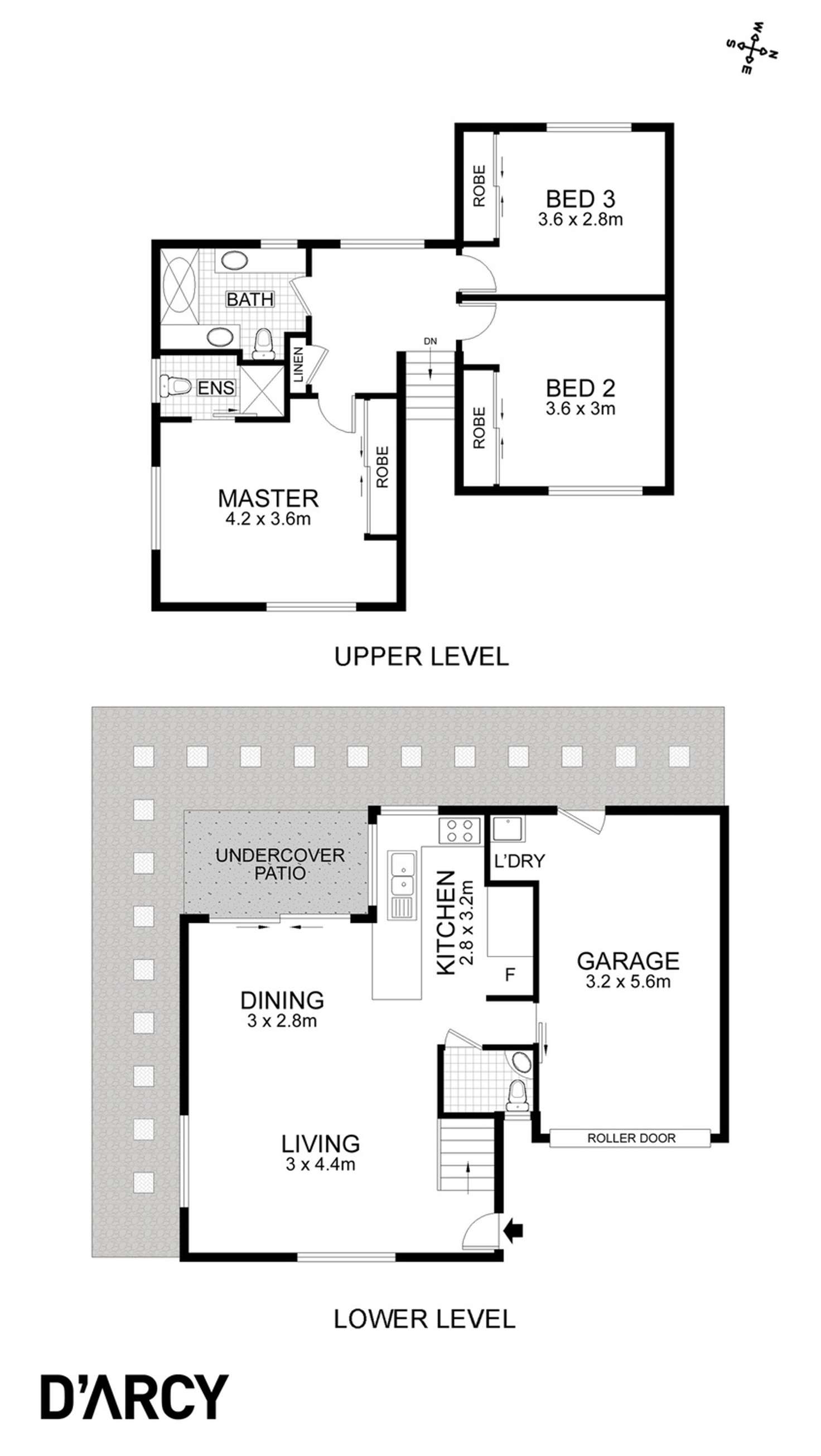 Floorplan of Homely townhouse listing, 3/39 Beth Eden Terrace, Ashgrove QLD 4060