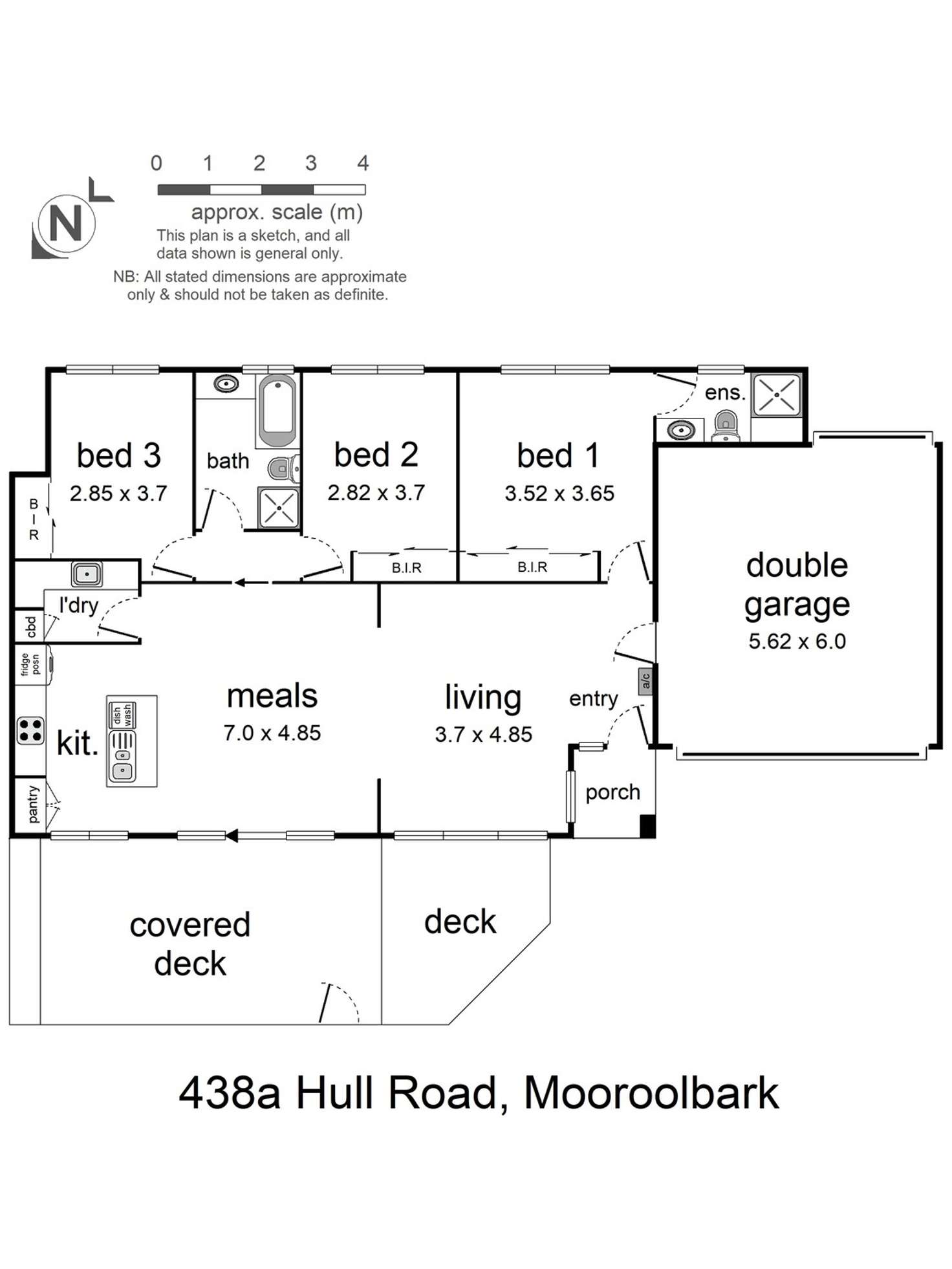 Floorplan of Homely house listing, 438a Hull Road, Mooroolbark VIC 3138