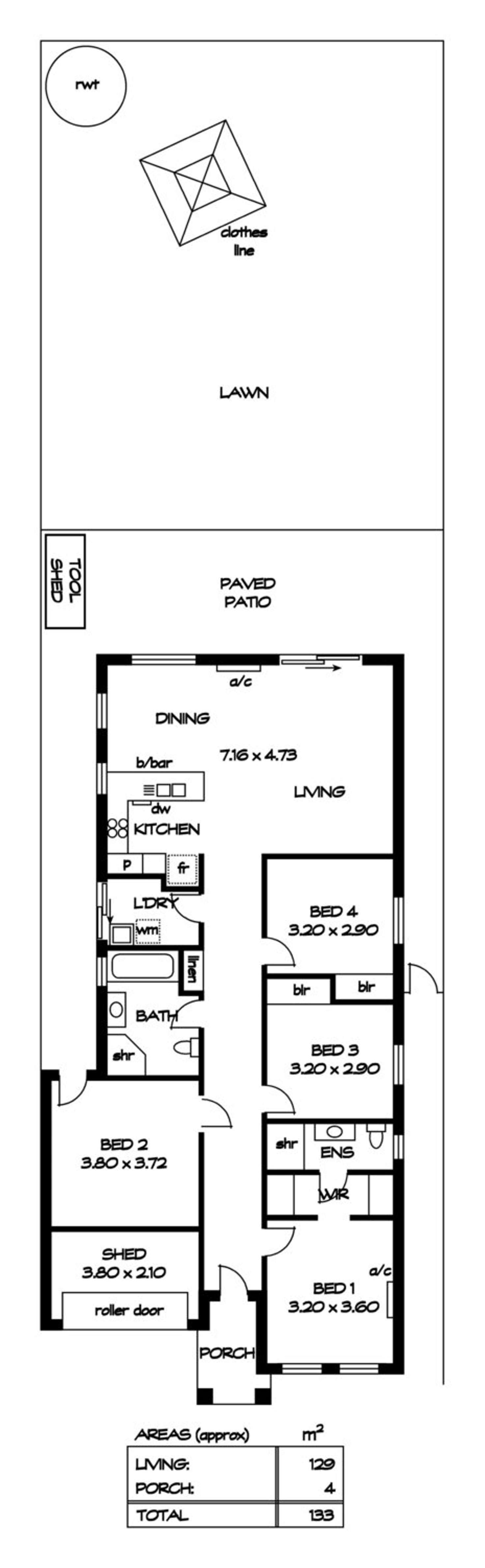 Floorplan of Homely house listing, 4a Swan Street, Greenacres SA 5086