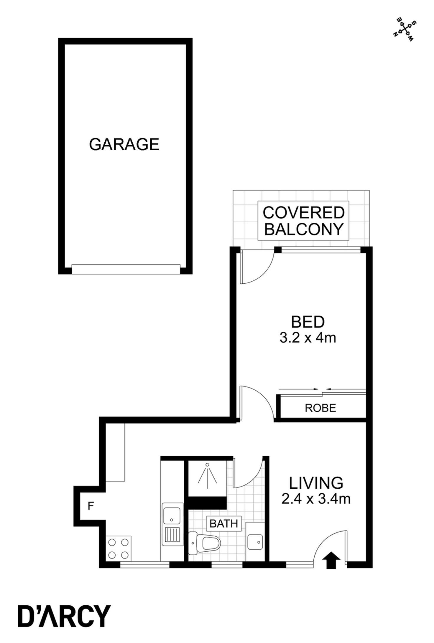 Floorplan of Homely unit listing, 9/104 Musgrave Road, Red Hill QLD 4059
