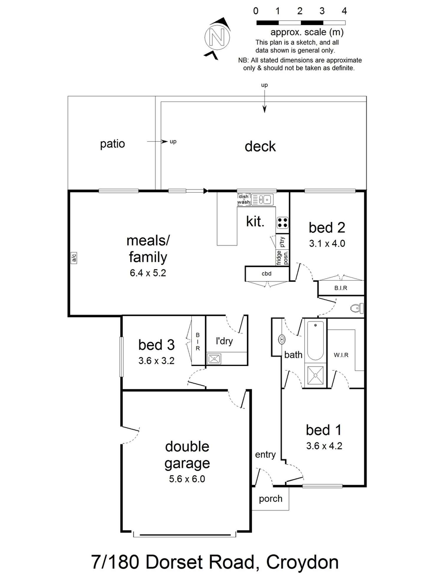 Floorplan of Homely unit listing, 7/180 Dorset Road, Croydon VIC 3136