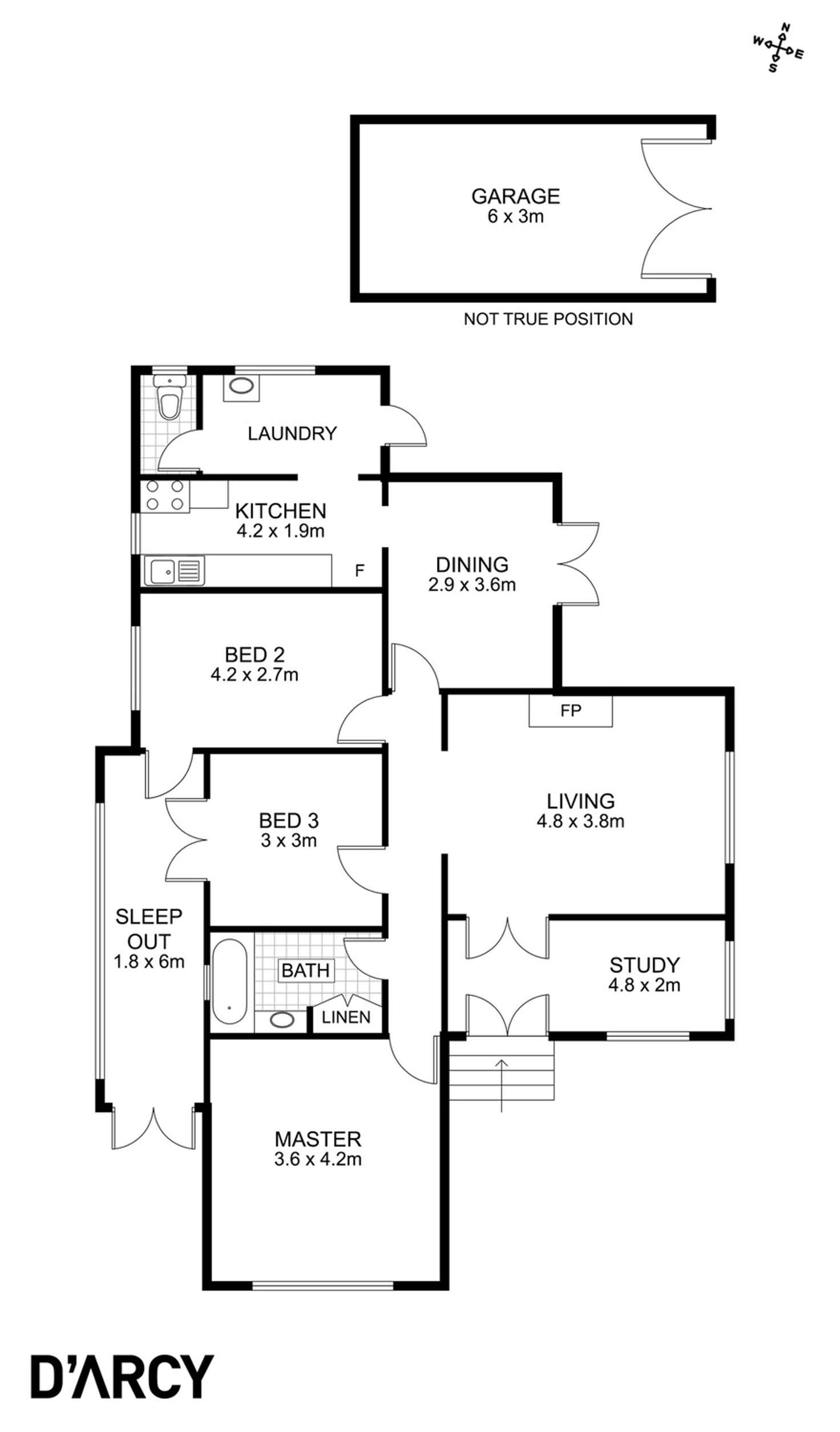 Floorplan of Homely house listing, 6 Lind Street, Newmarket QLD 4051