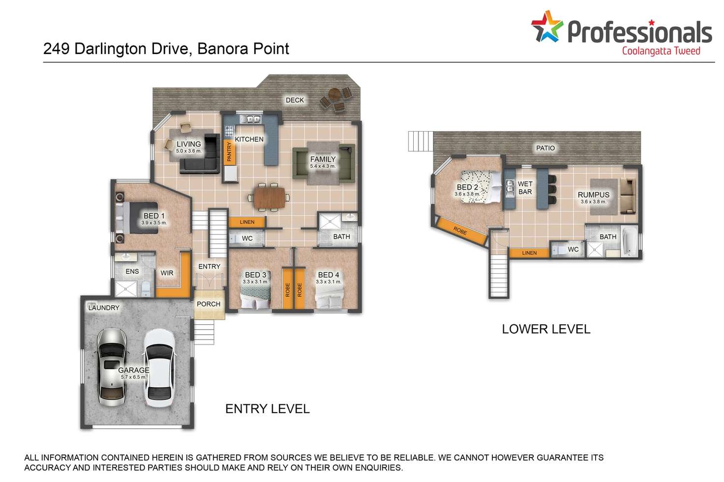 Floorplan of Homely house listing, 249 Darlington Drive, Banora Point NSW 2486