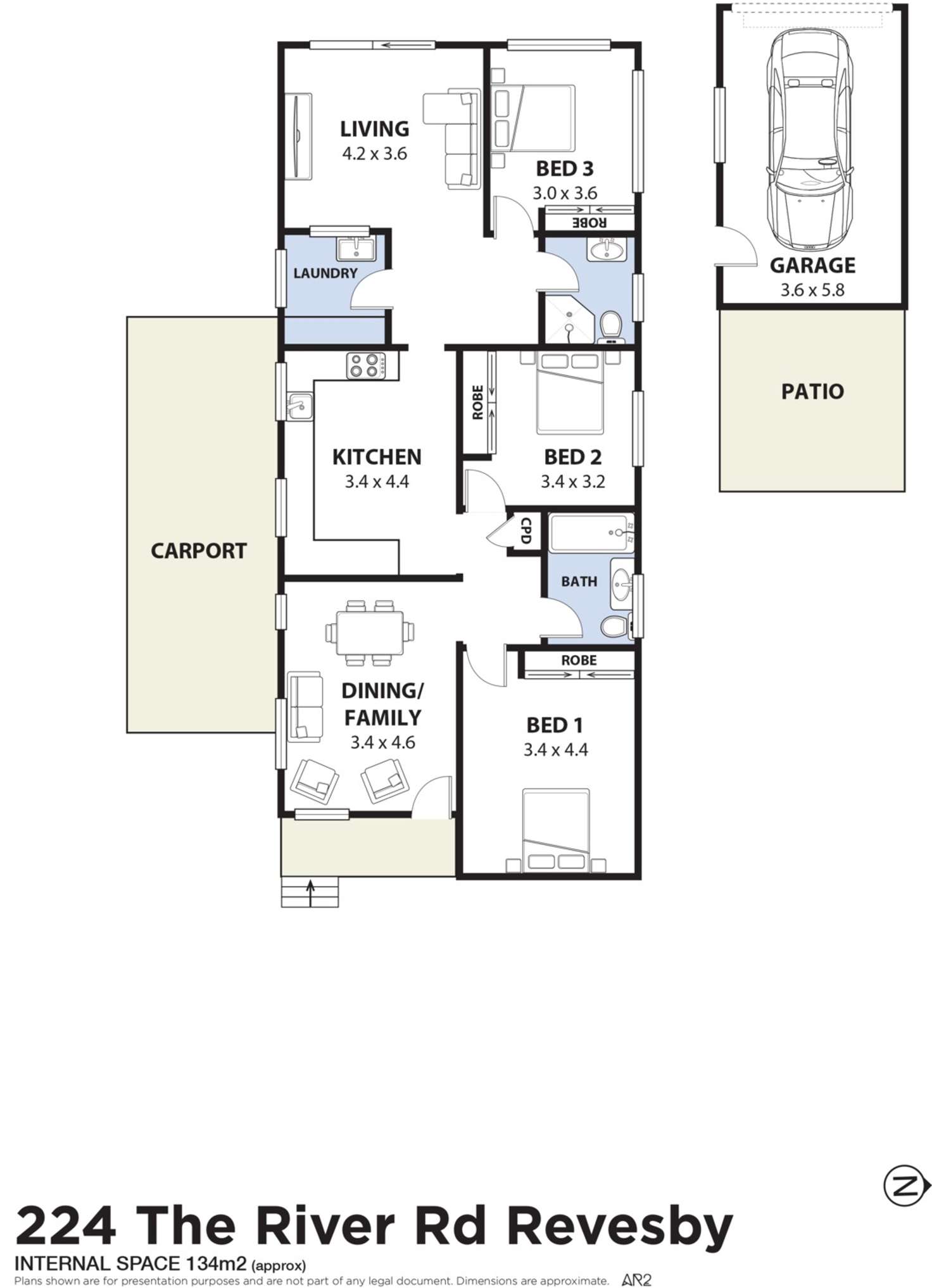 Floorplan of Homely house listing, 224 The River Road, Revesby NSW 2212