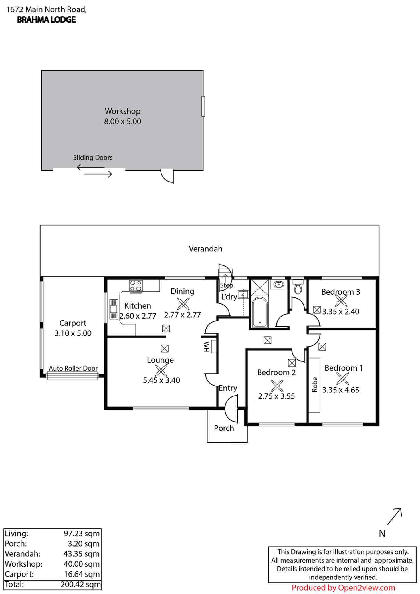 Floorplan of Homely house listing, 1672 Main North Road, Brahma Lodge SA 5109