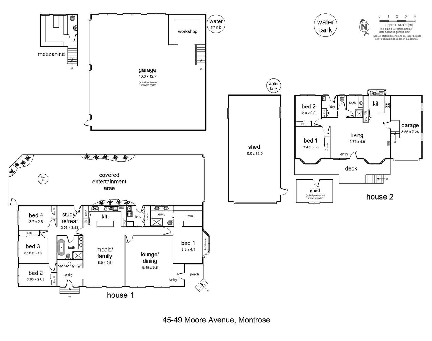 Floorplan of Homely house listing, 45-49 Moore Avenue, Montrose VIC 3765