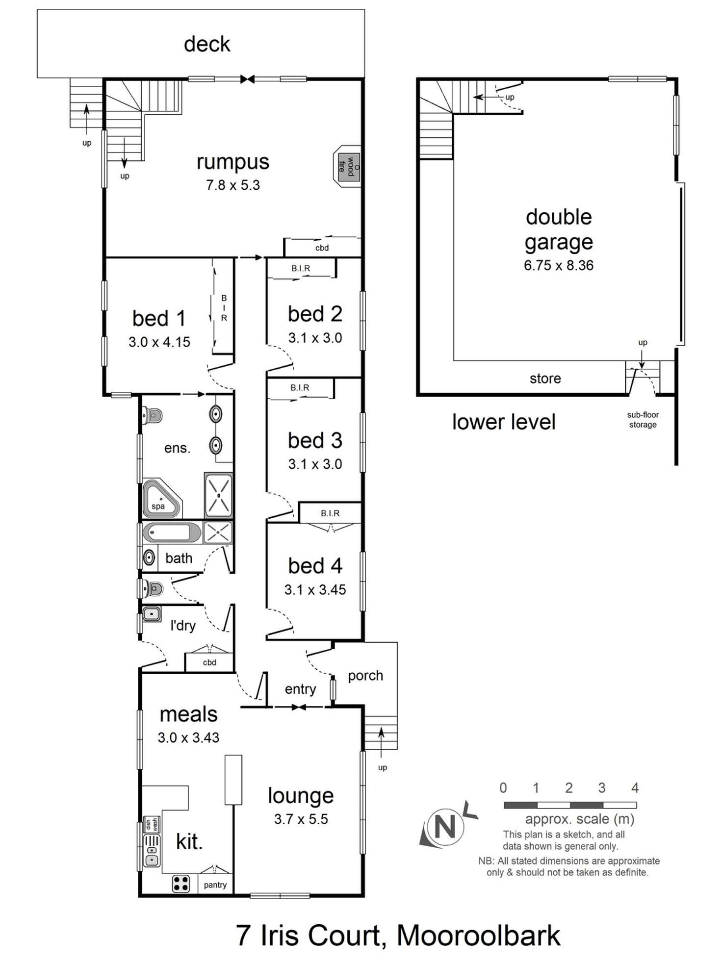 Floorplan of Homely house listing, 7 Iris Court, Mooroolbark VIC 3138