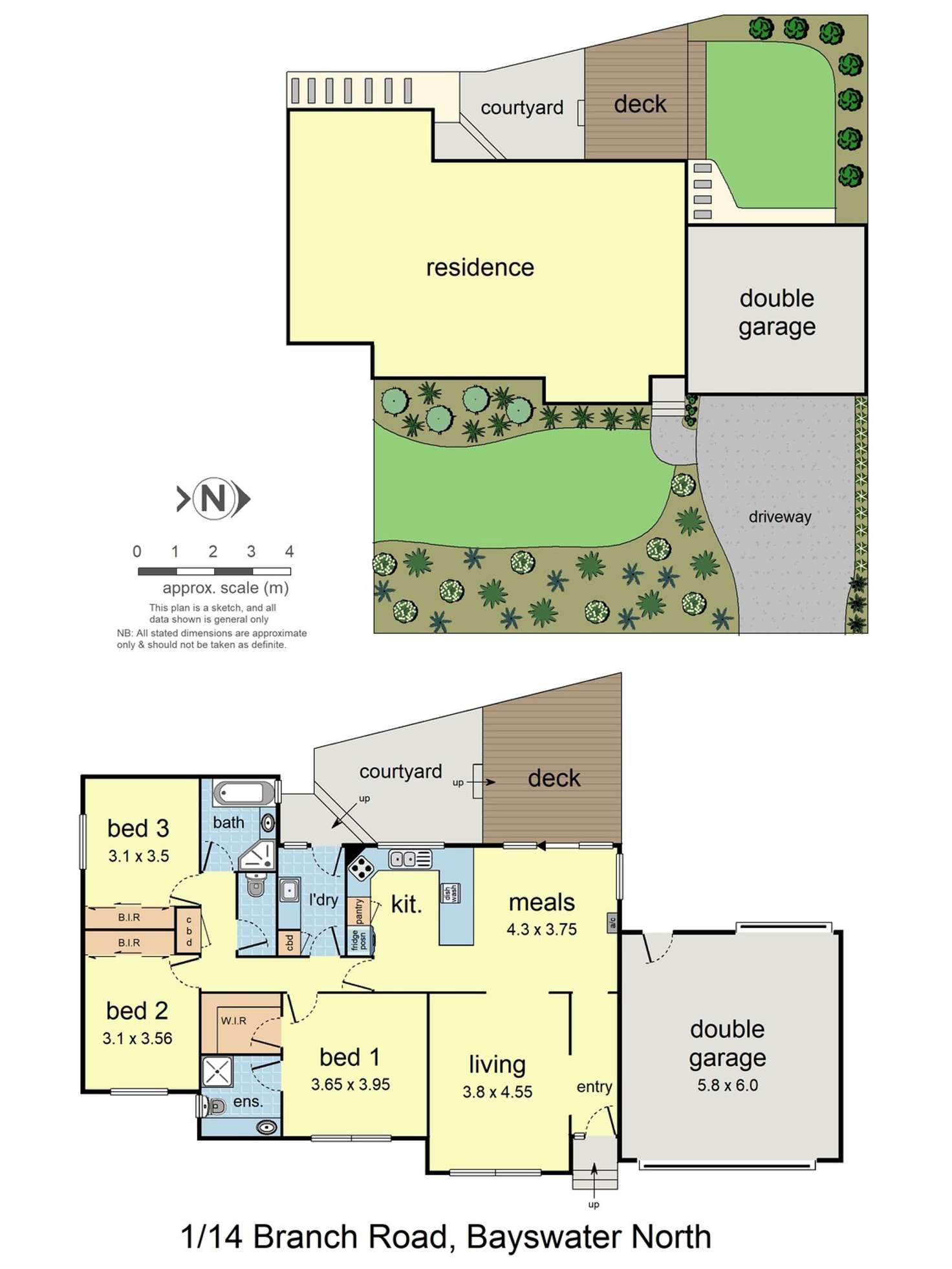 Floorplan of Homely house listing, 1/14 Branch Road, Bayswater North VIC 3153